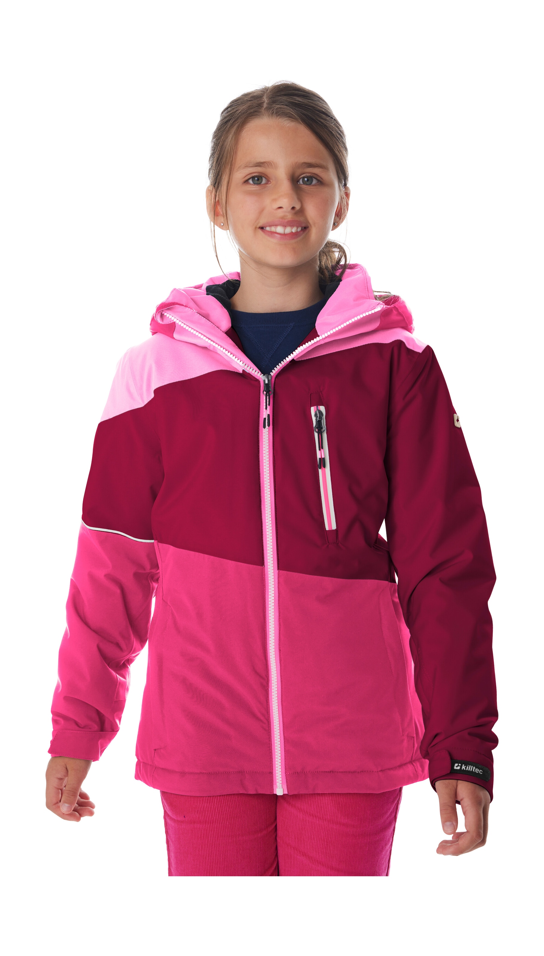 Killtec Veste de ski »KSW 331 GRLS SKI JCKT« Atmungsaktive, wasserdichte Jacke mit Fleece-Innenseite, Skipasstasche