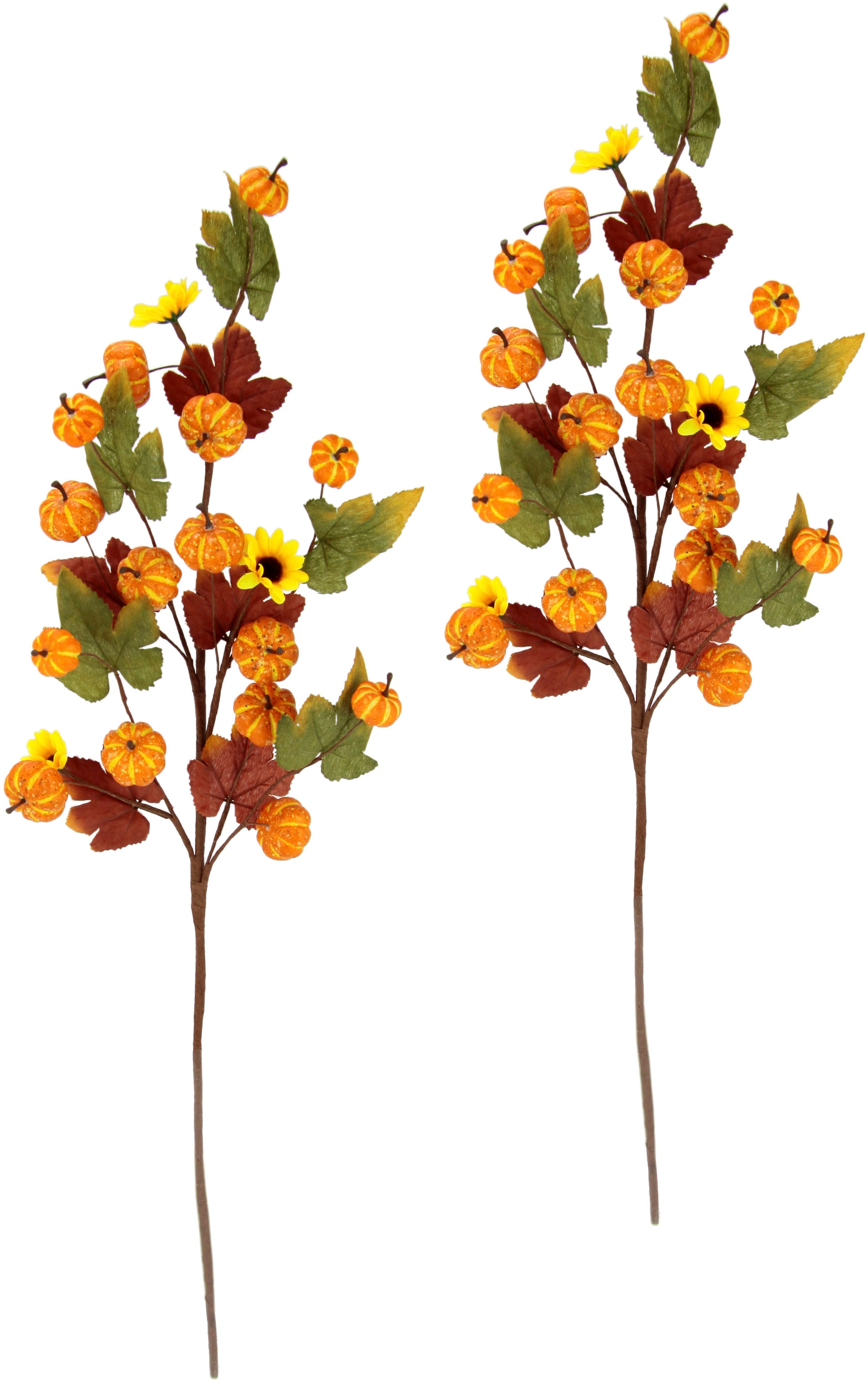 Kunstzweig Set Mit Sonnenblumen, Kürbissen »Herbstzweige«, 2er I.GE.A. Herbstlaub, und kaufen