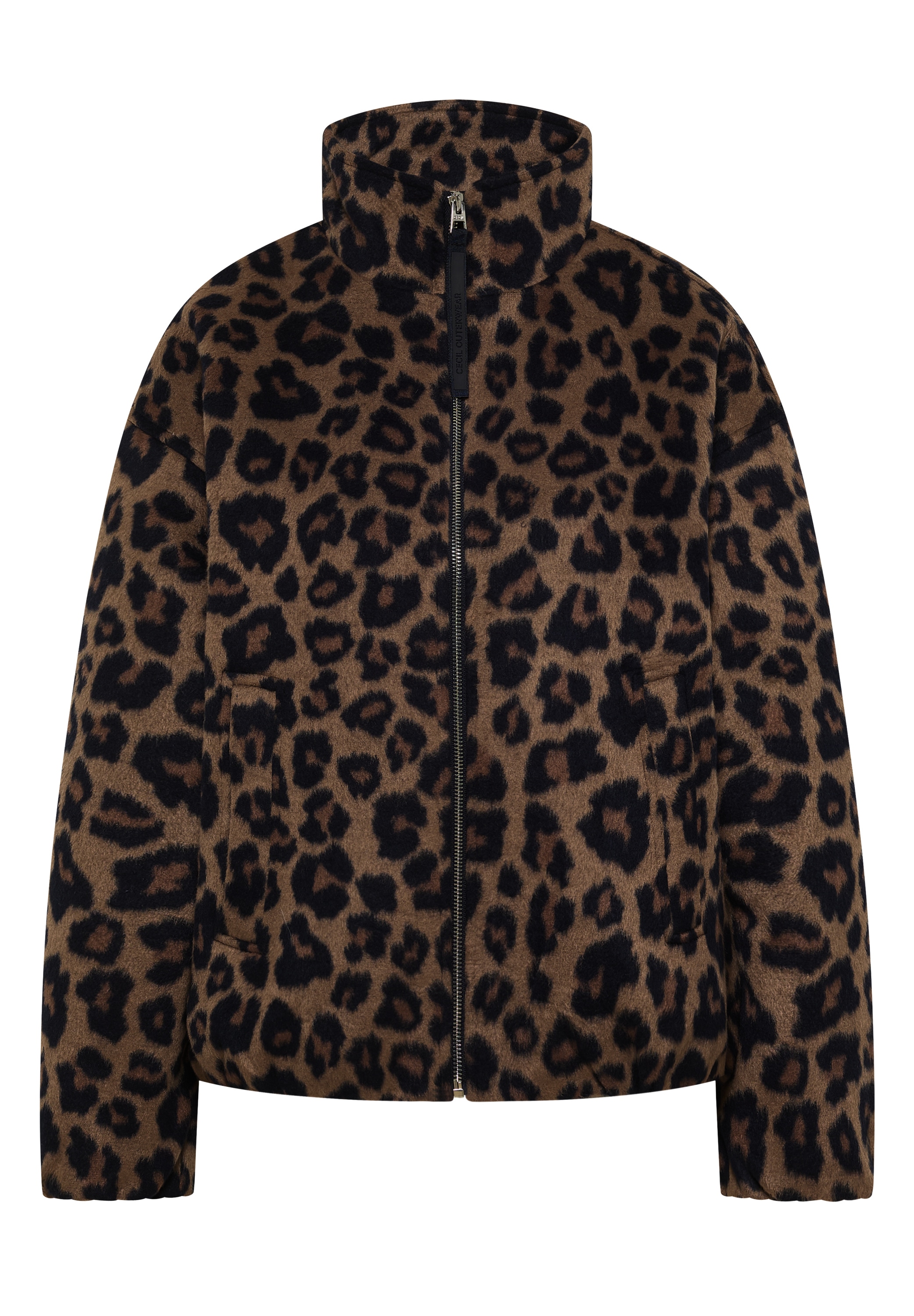 Cecil Blouson peluche en mélange de polyester avec contenu en laine,