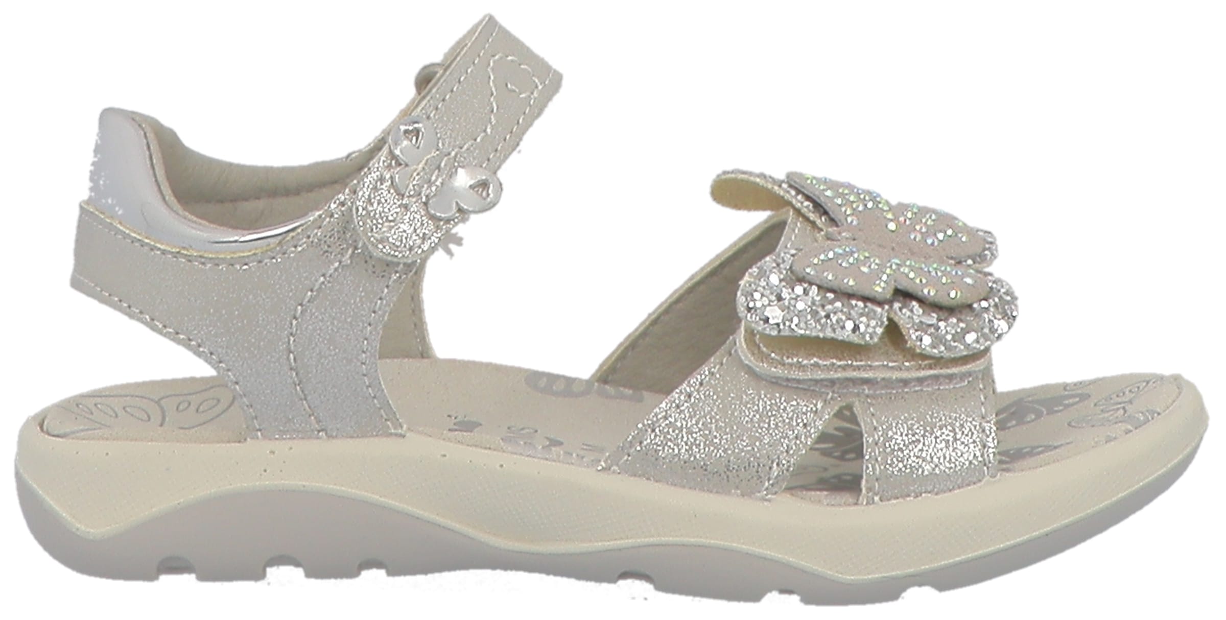 Image of Lurchi Sandale "Farfalla", Klettschuh mit Strasssteinen, Grössenschablone zum Download