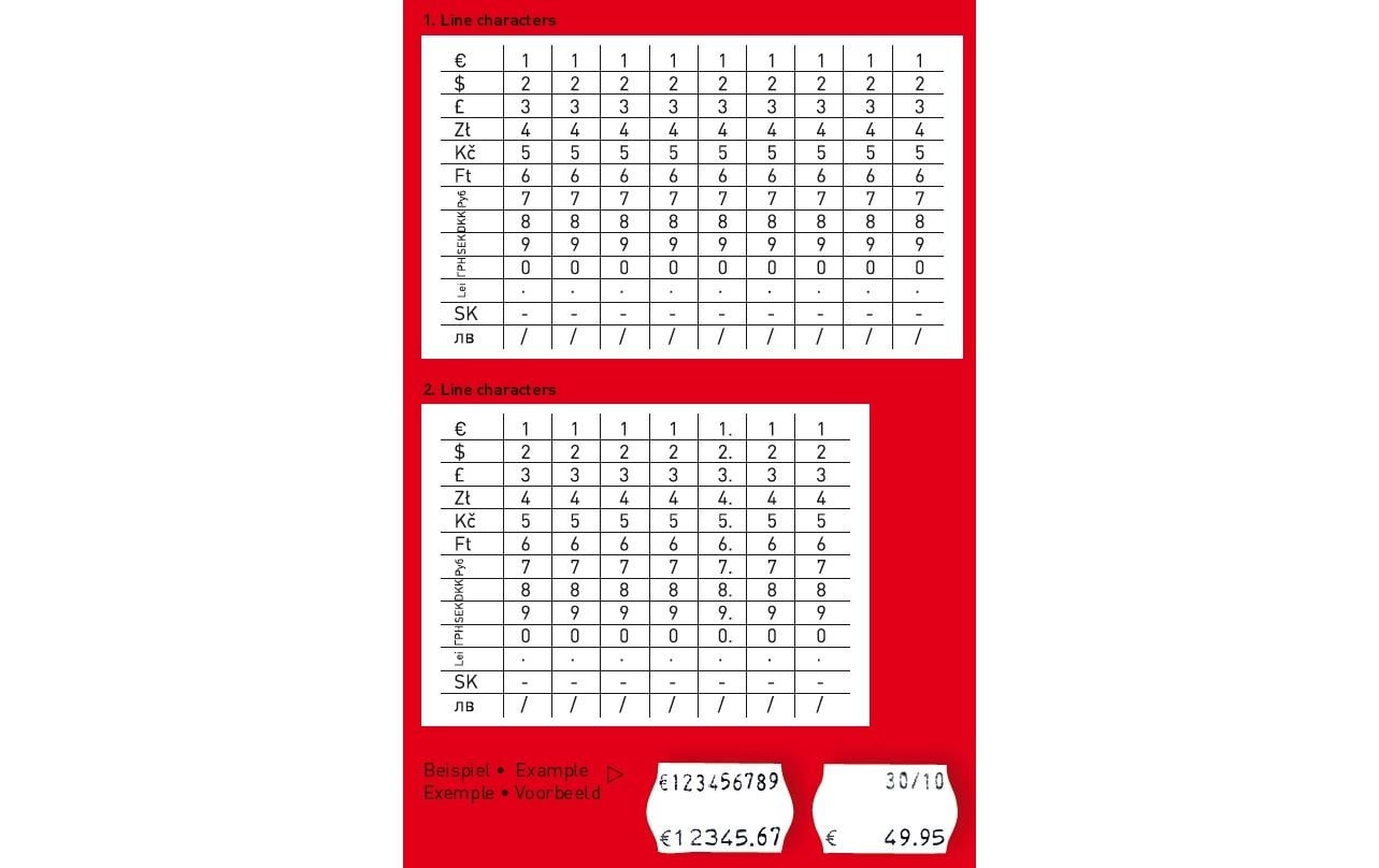 Herlitz Etikettendrucker »2-zeilig, 10/8-stellig«