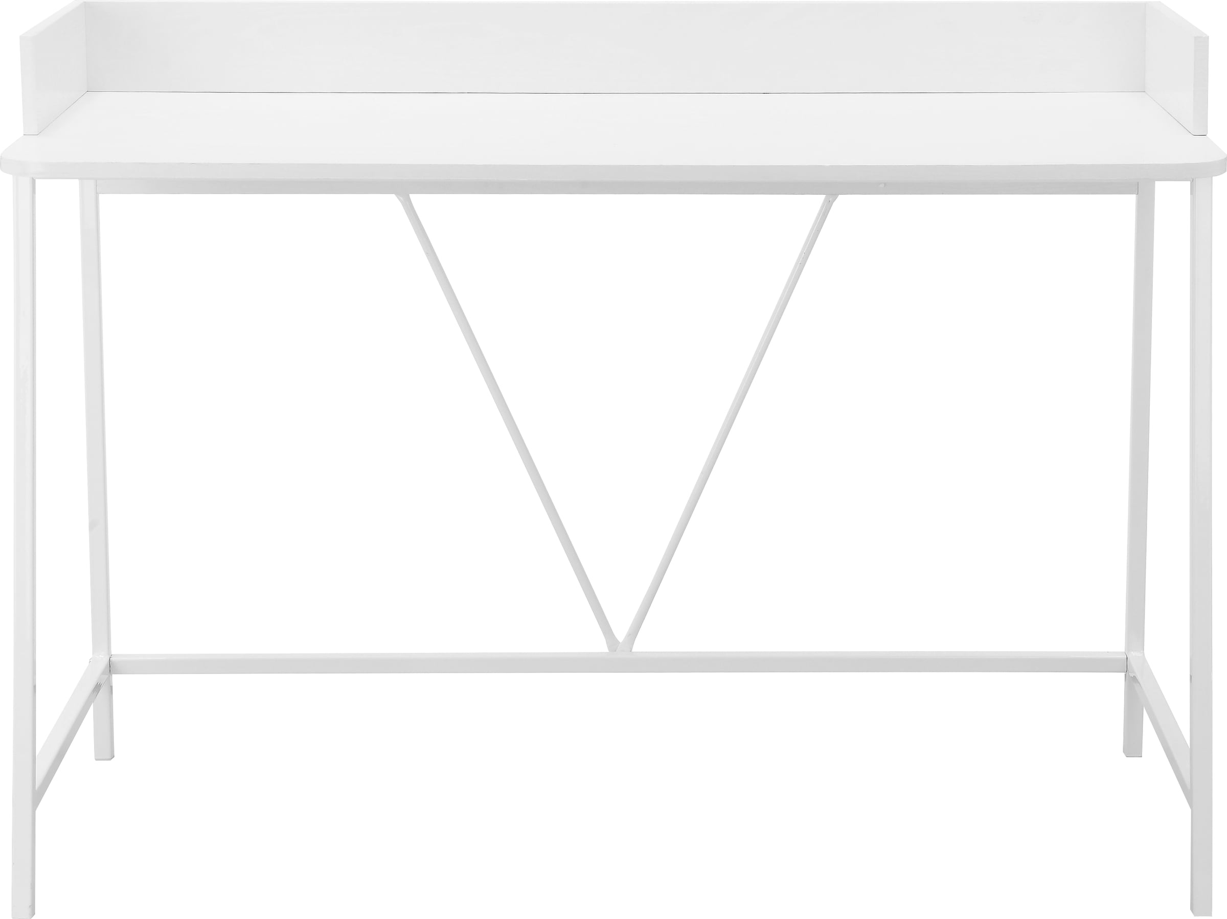 INOSIGN Schreibtisch »Jullian«, (1 St.), weisses Gestell aus Metall, Breite 120 cm