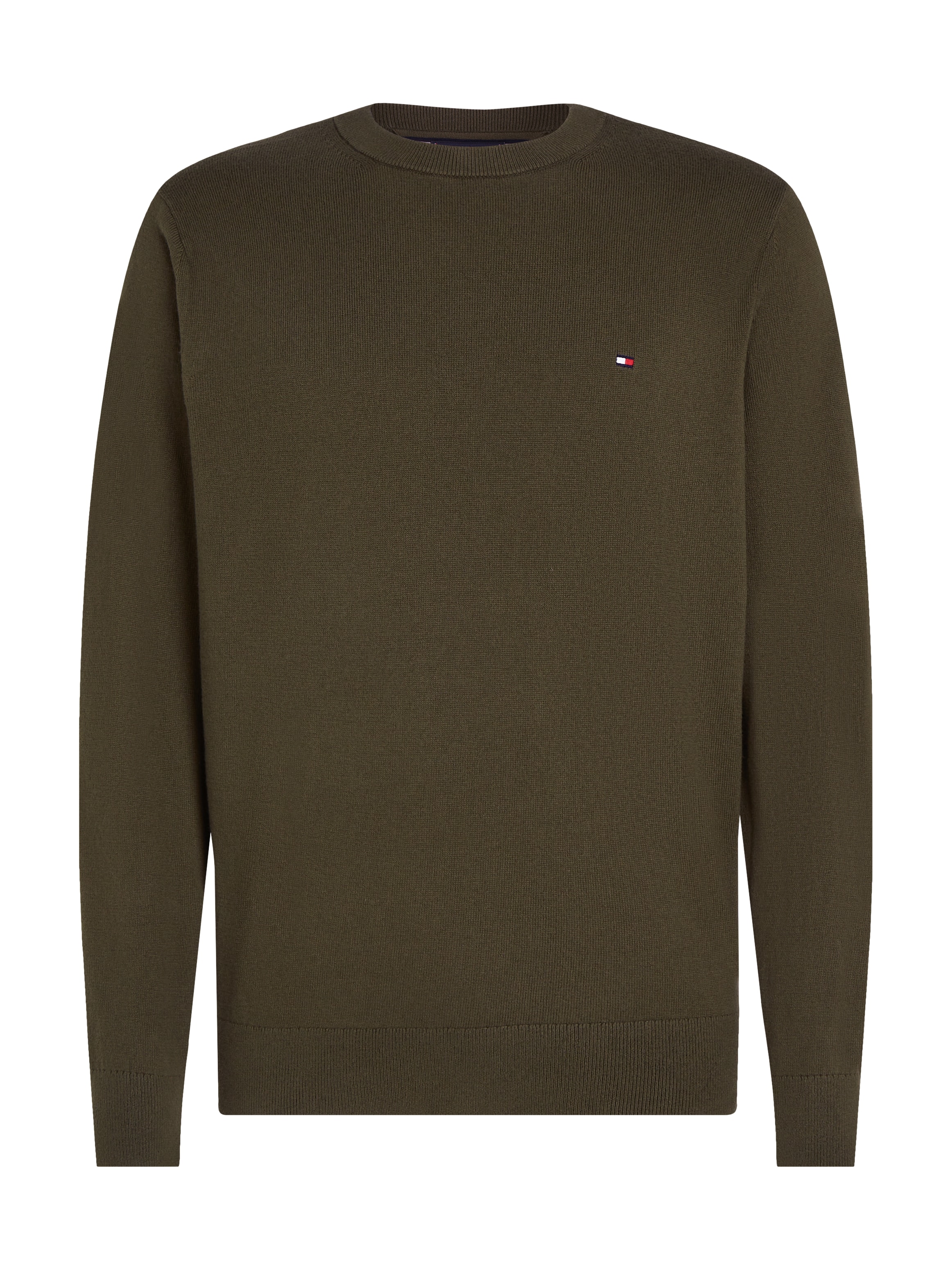 Tommy Hilfiger Rundhalspullover »PIMA ORG CTN CASHMERE CREW NECK«