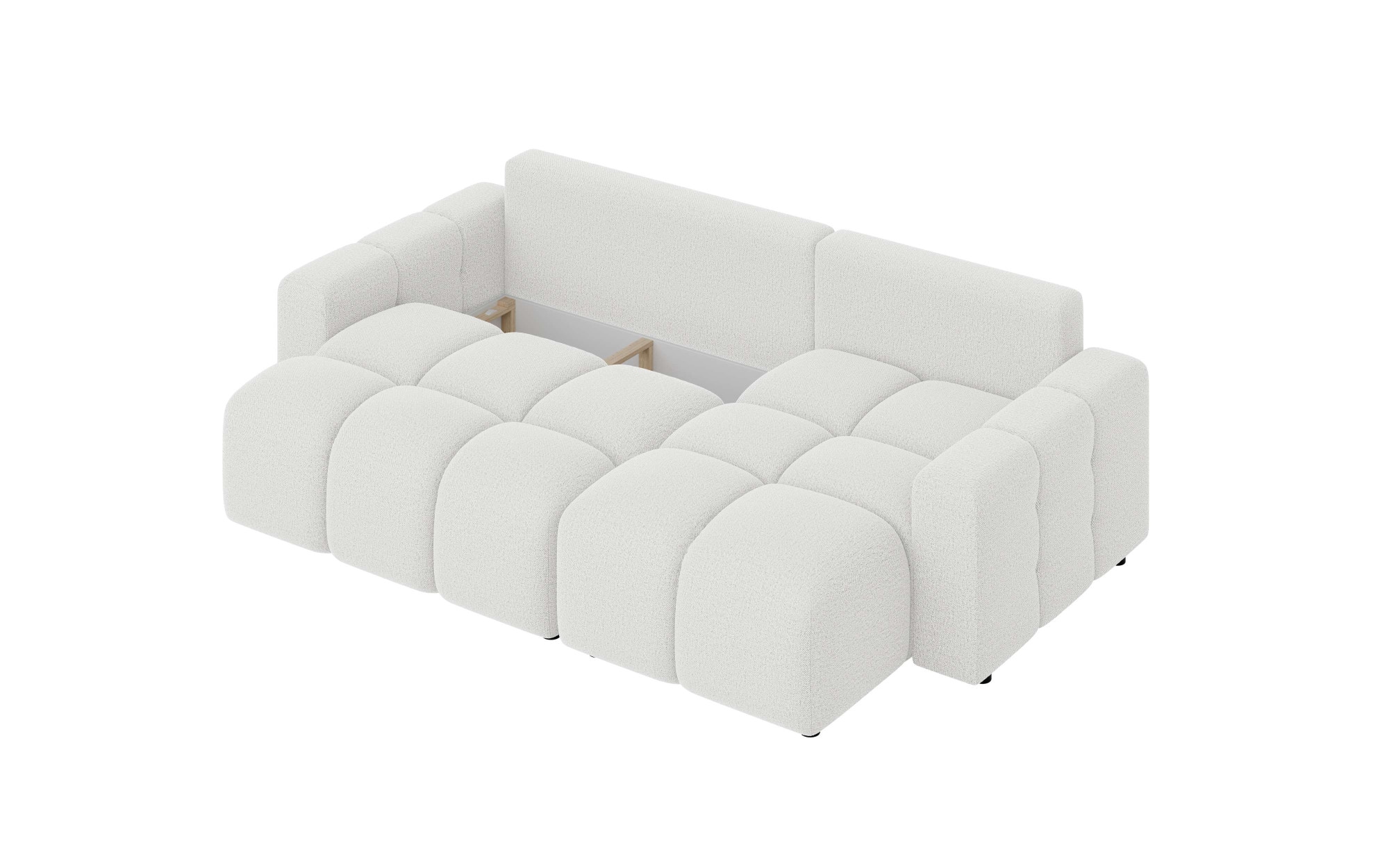 INOSIGN Ecksofa »FELICI, Schlafsofa 233cm, L-Form mit Recamiere beidseitig montierbar«, Designsofa mit Bettfunktion und Bettkasten, Masse B/T/H: 233/142/88 cm