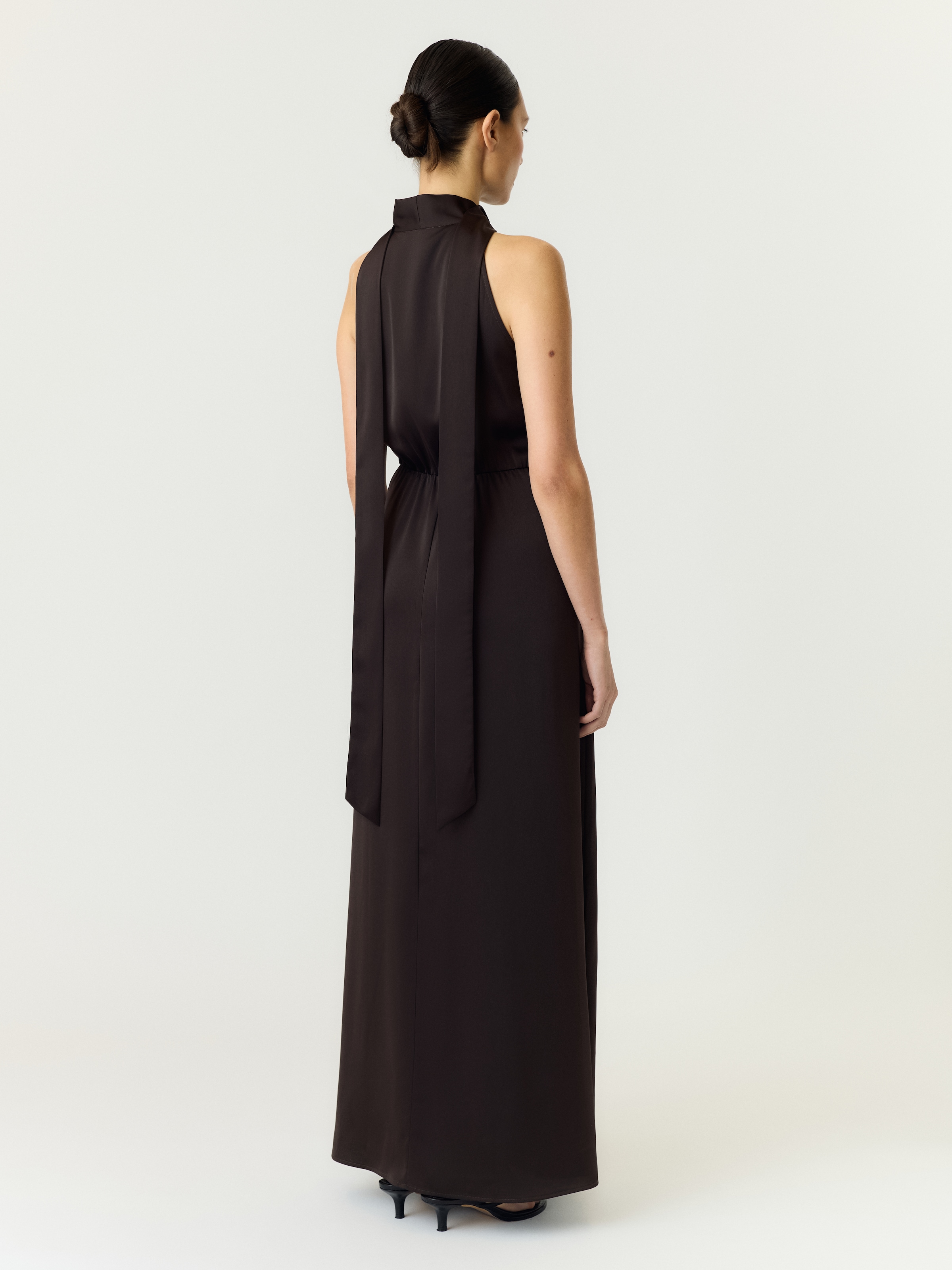 Y.A.S Maxi robe »YASTHEA SL MAXI DRESS S. NOOS« mélange de matériaux, coupe régulière