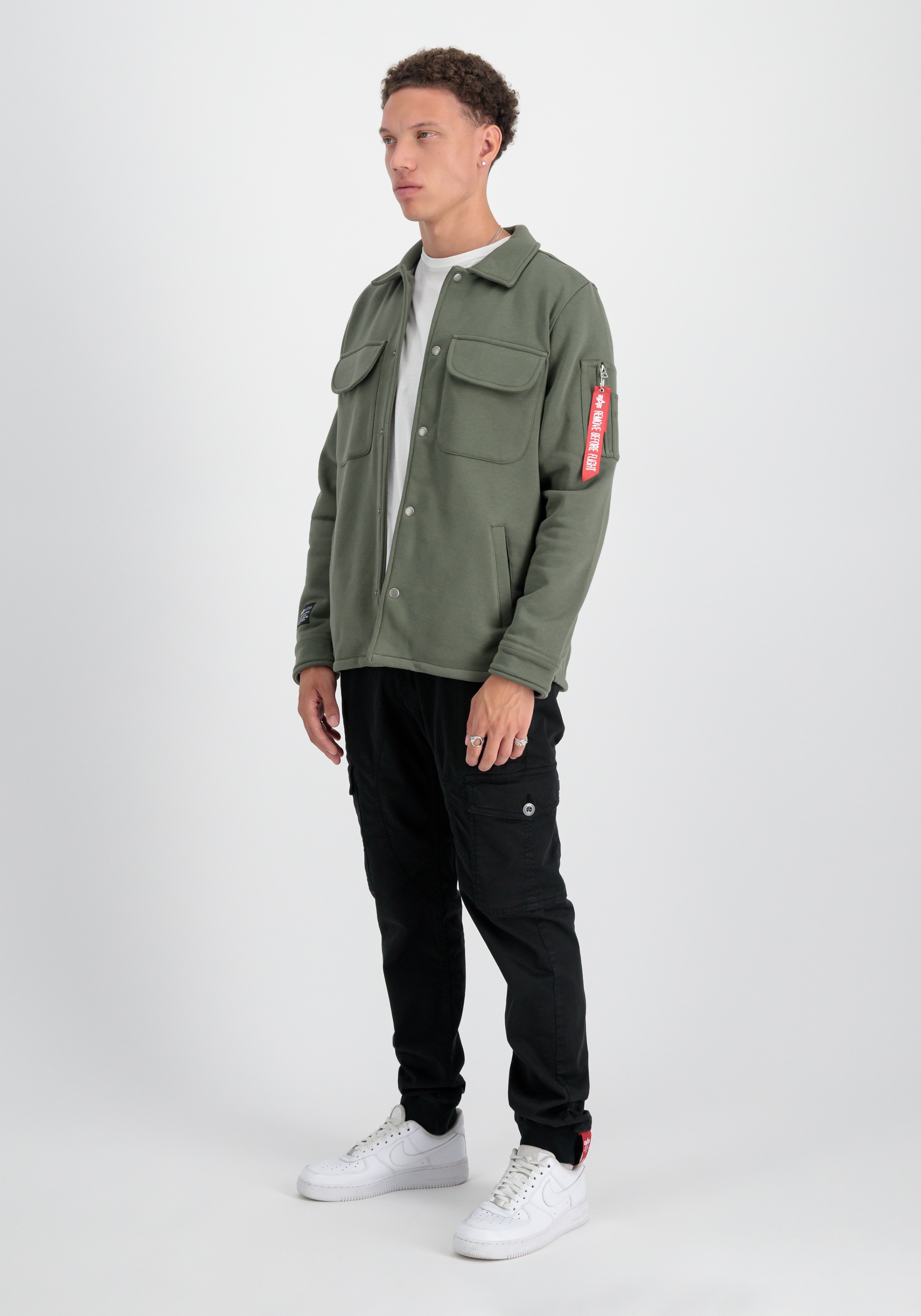 Alpha Industries Hemdjacke »Alpha Industries Men - Overshirts Sweat Overshirt«