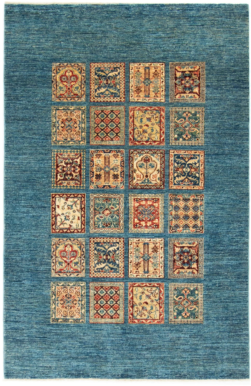 handgeknüpft Teppich handgeknüpft morgenland bequem Wollteppich blau«, kaufen rechteckig, »Gabbeh