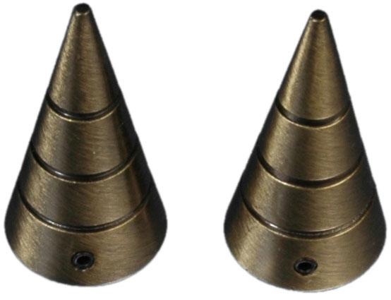 Image of Liedeco Gardinenstangen-Endstück "Kegel mit Rille" für Gardinenstangen Ø 16 mm