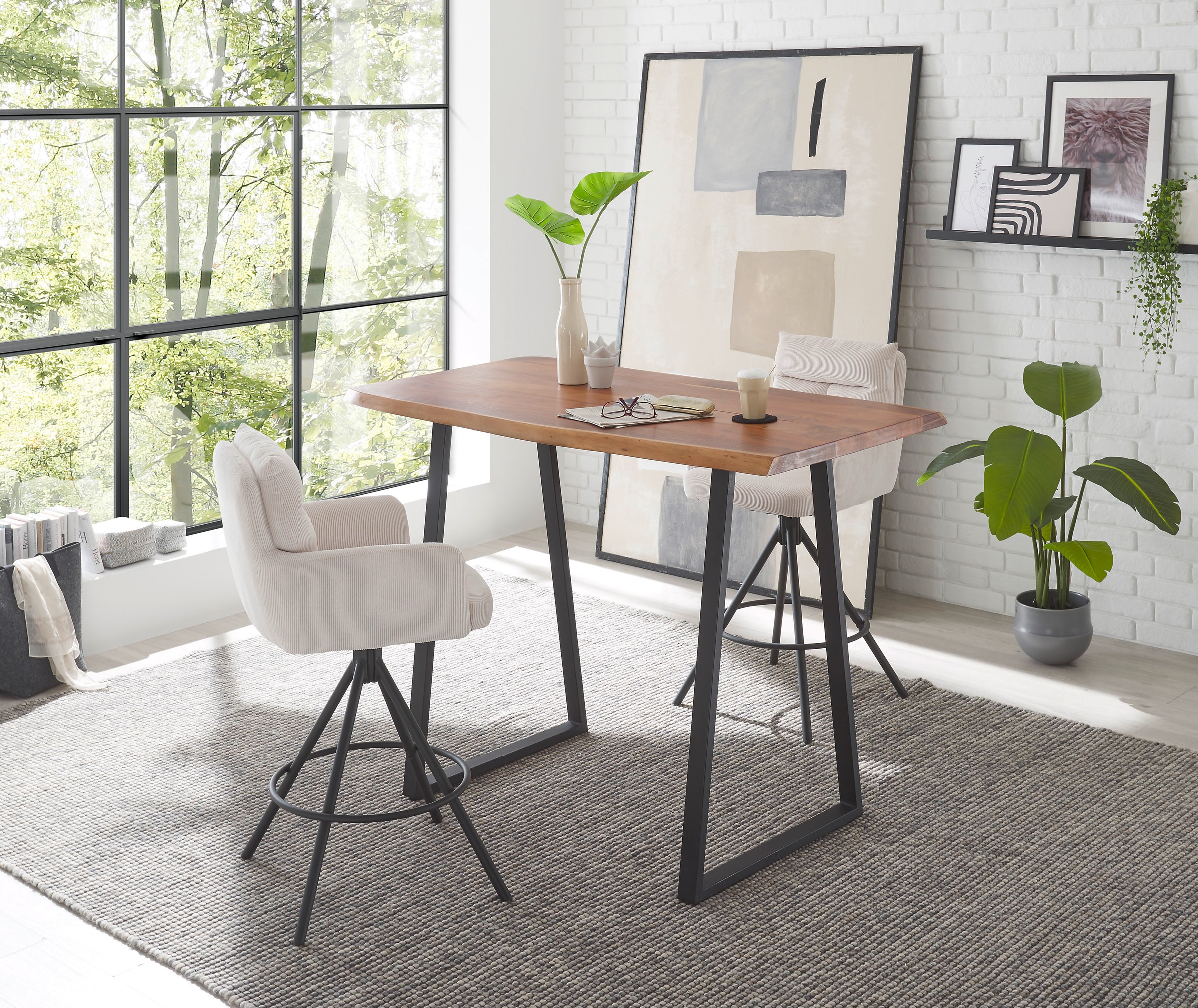 Stolkom Barhocker »Sofia«, (Set, 2 St.), Komfortsitzhöhe 70 cm, 180°drehbar Auto Return funktion