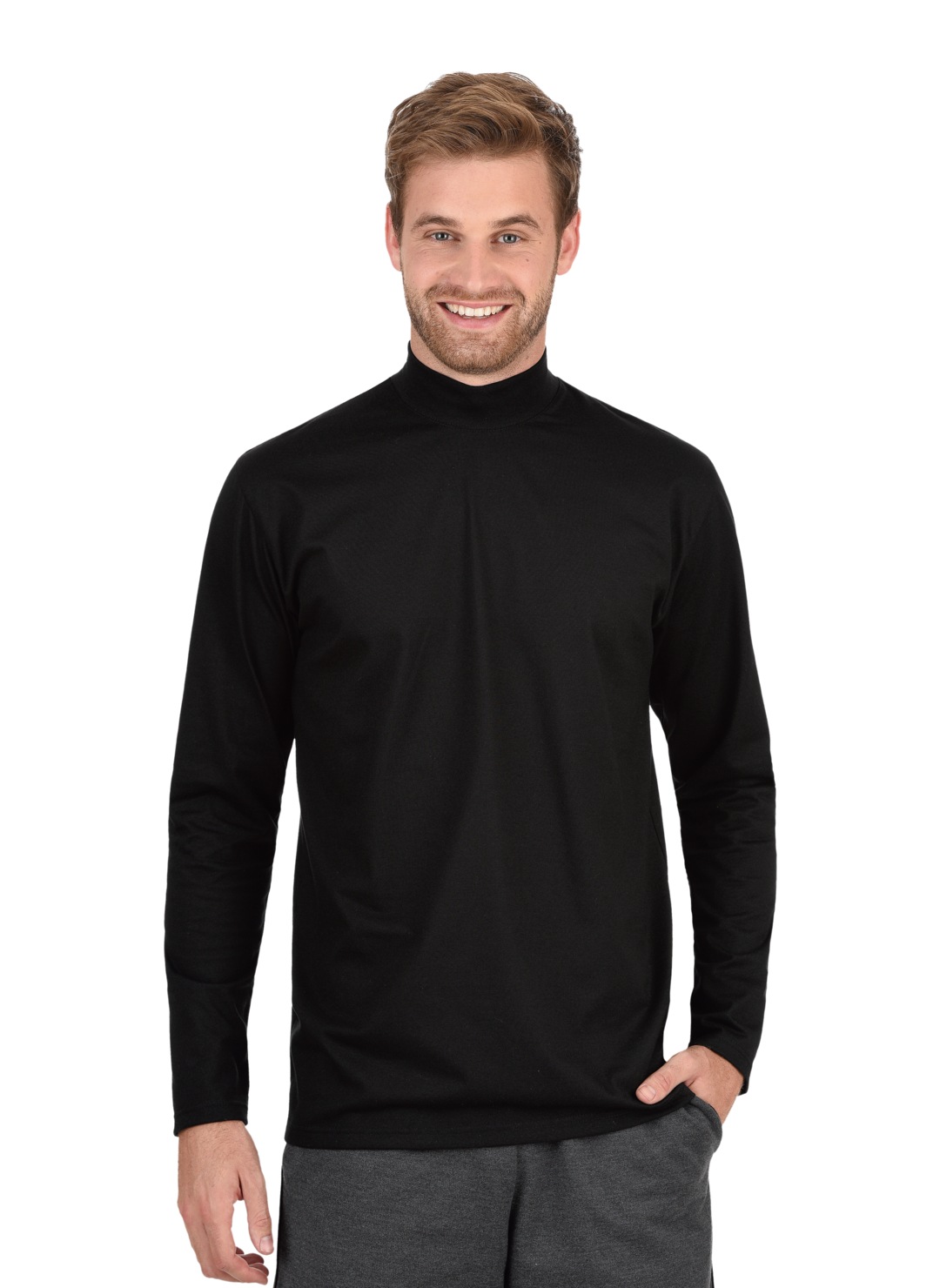 Image of Trigema Langarmshirt, mit Stehkragen bei Ackermann Versand Schweiz