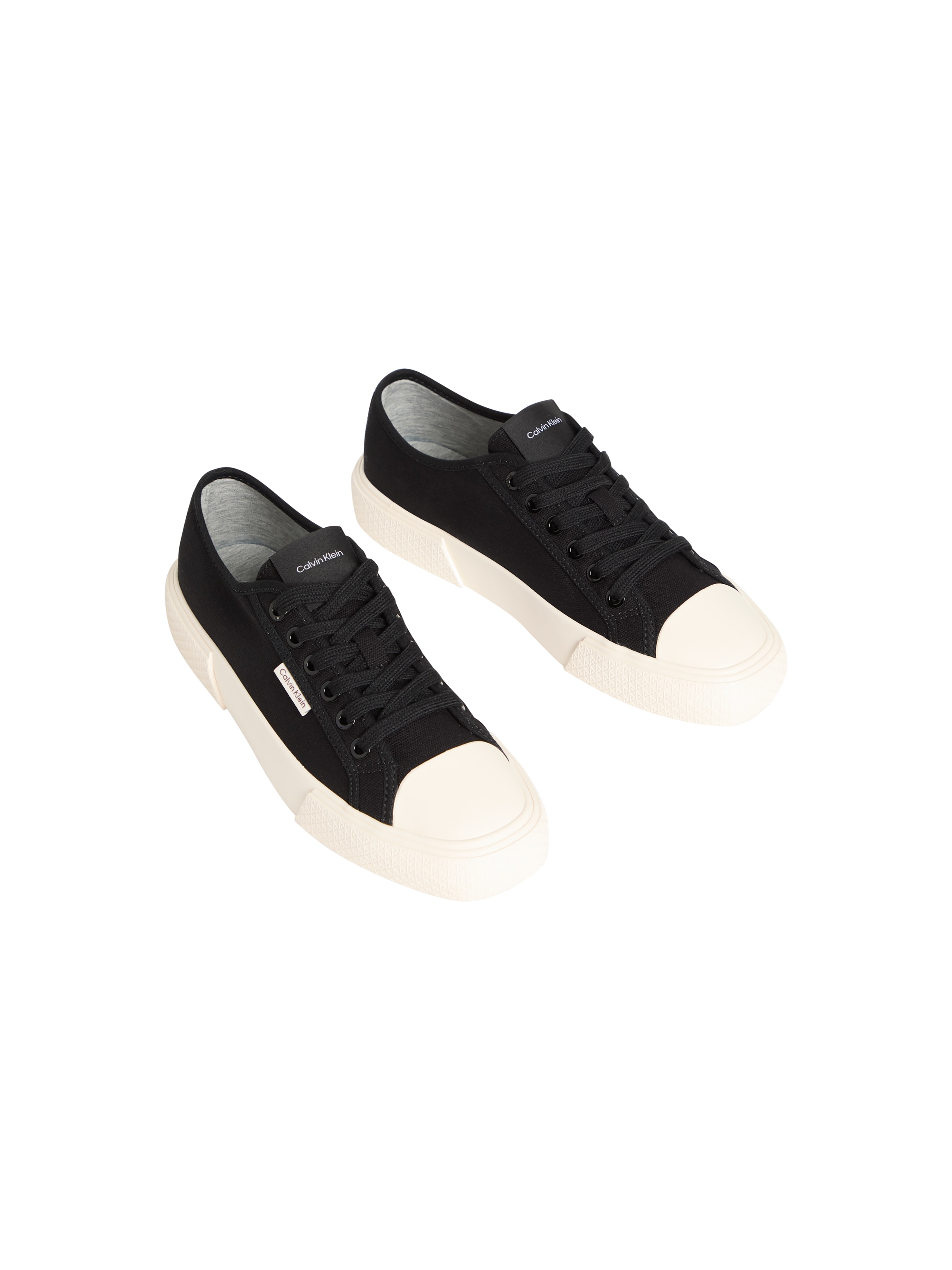 Image of Calvin Klein Plateausneaker "VULC LACE UP CANVAS" Schnürschuh, Canvas-Sneaker, Halbschuh mit Gummikappe