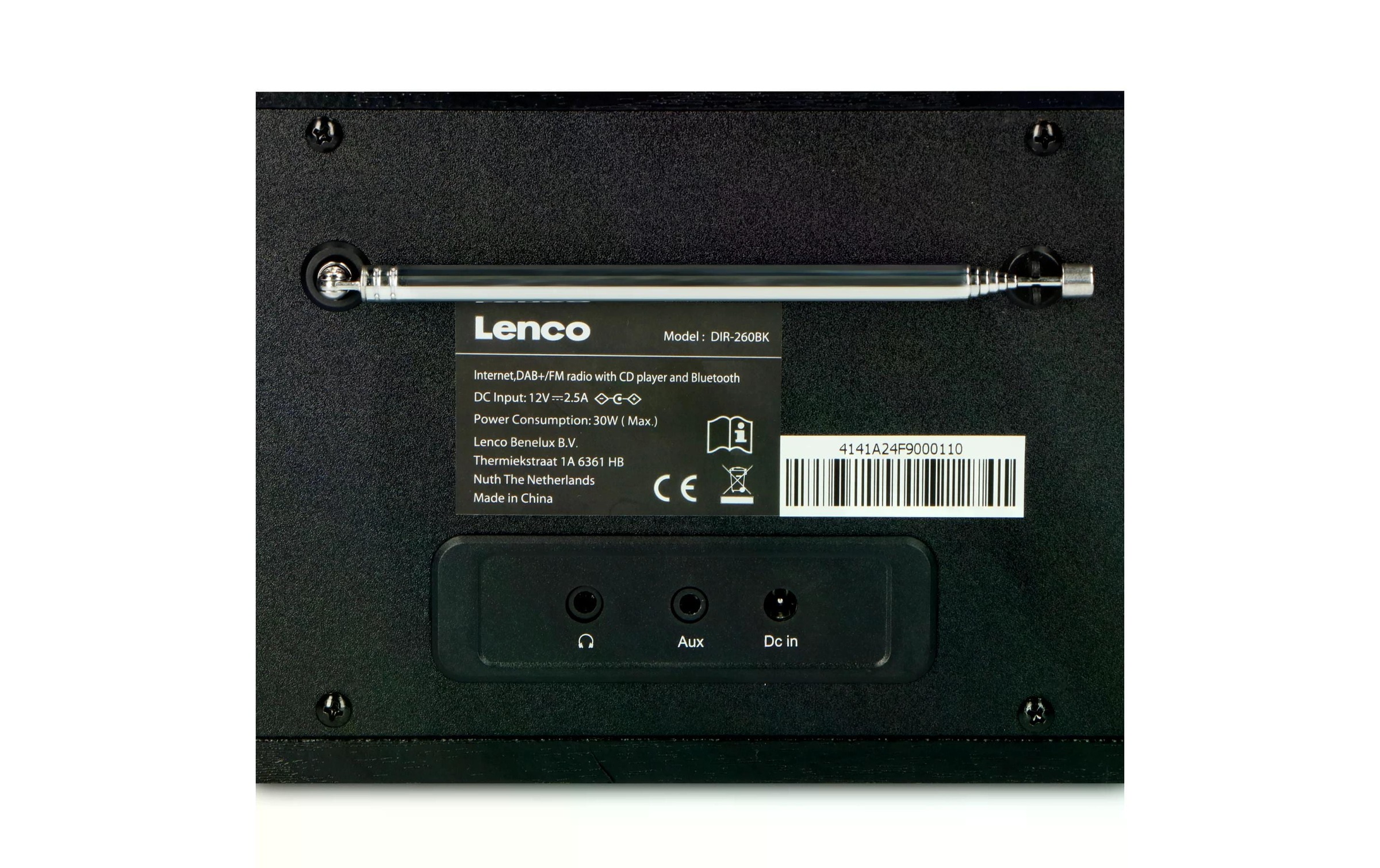 Lenco Internet-Radio »DIR-260BK«, (Digitalradio (DAB+)-FM-Tuner-Internetradio)