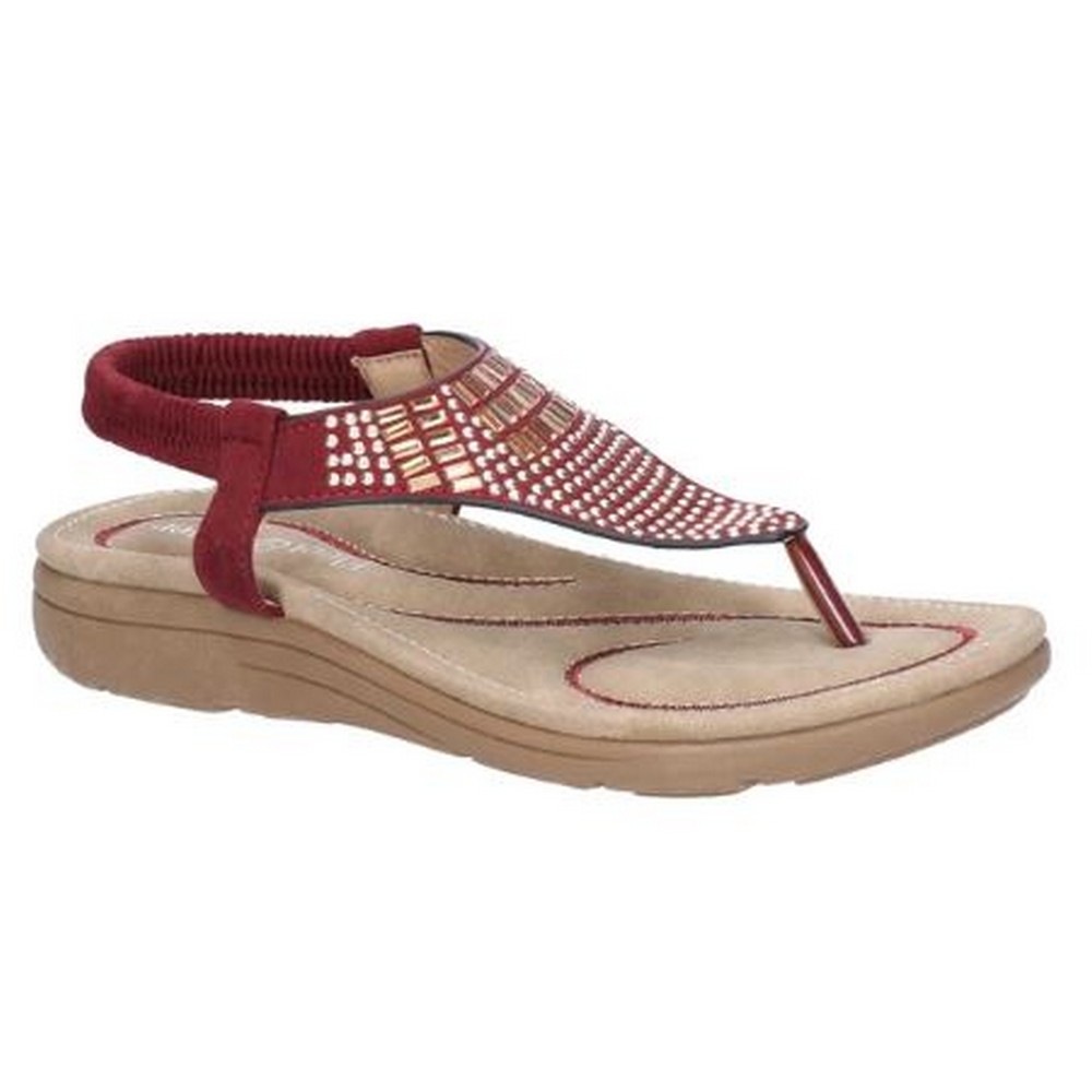 Sandale »Damen Mulberry Elastik Leder«