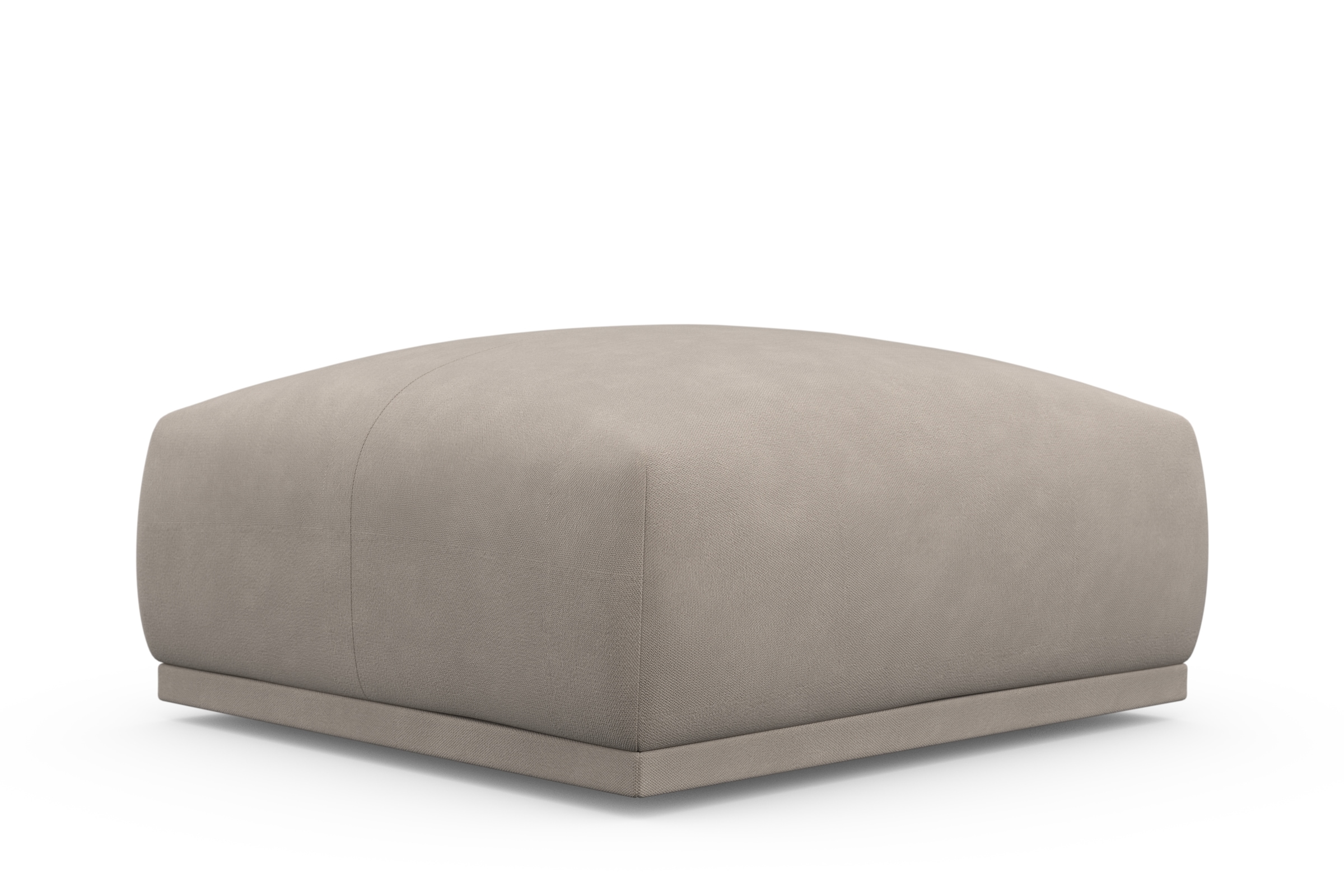 TRENDMANUFAKTUR Hocker »Braga Japandi-Design, mit hochwertigem Kaltschaum, quadratisch, in« 1 Stk. tlg. moderner Polsterhocker, 85/42/85 cm (B/H/T)