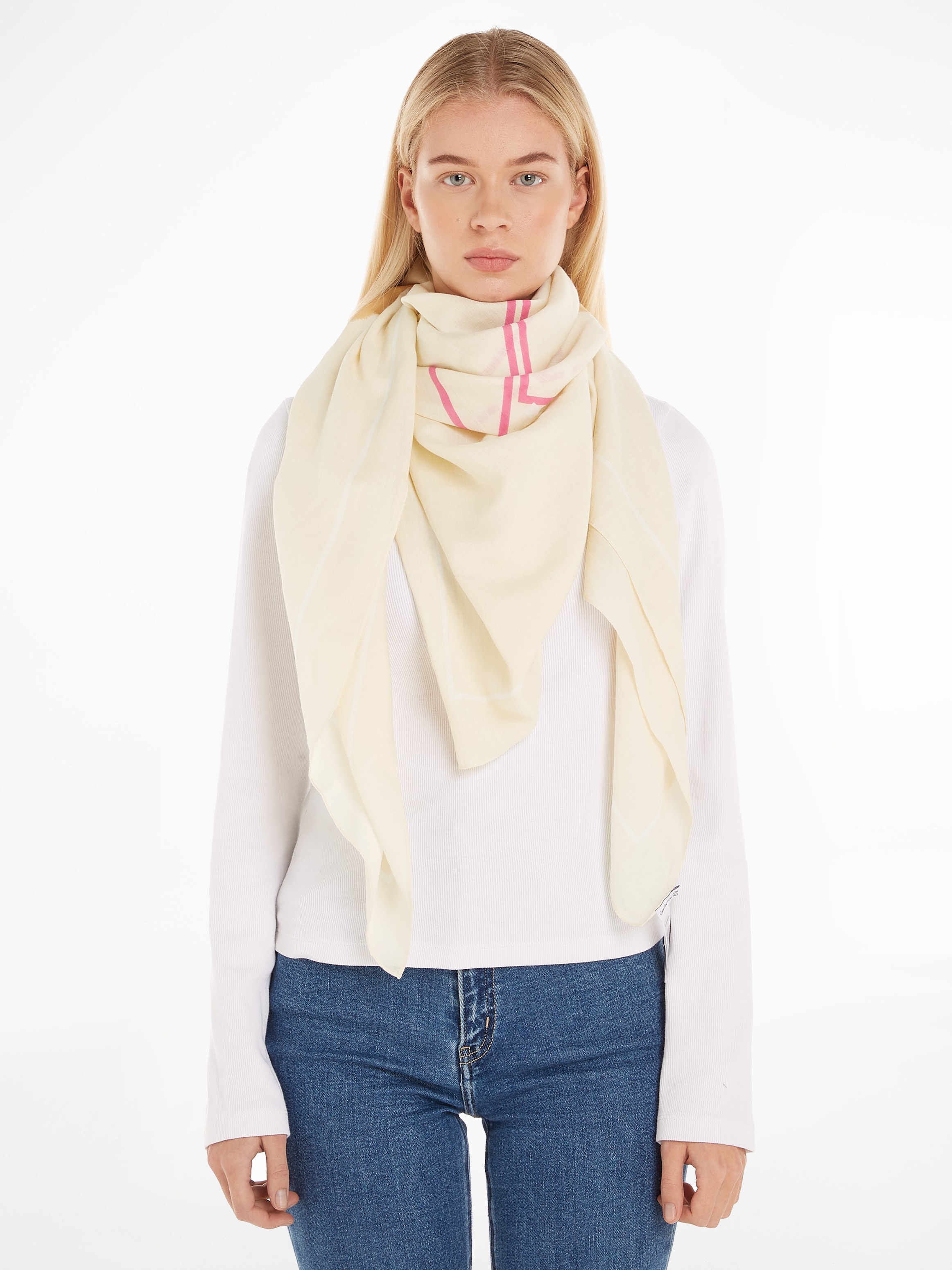 Calvin Klein Jeans Modeschal »CUT OUT MONOLO SCARF«