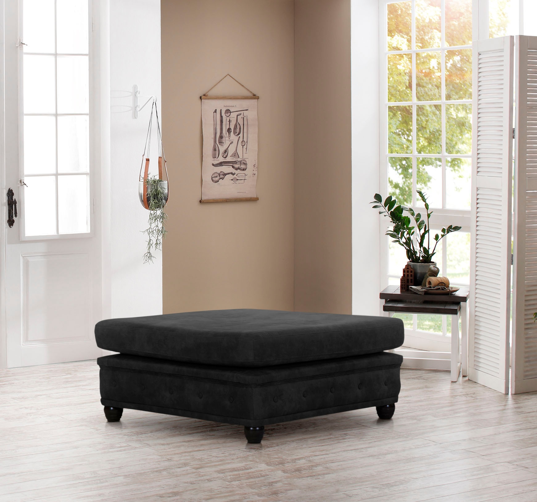 Image of Home affaire Polsterhocker "Rysum" passend zur Serie "Rysum" B/T/H: 100/100/45 cm
