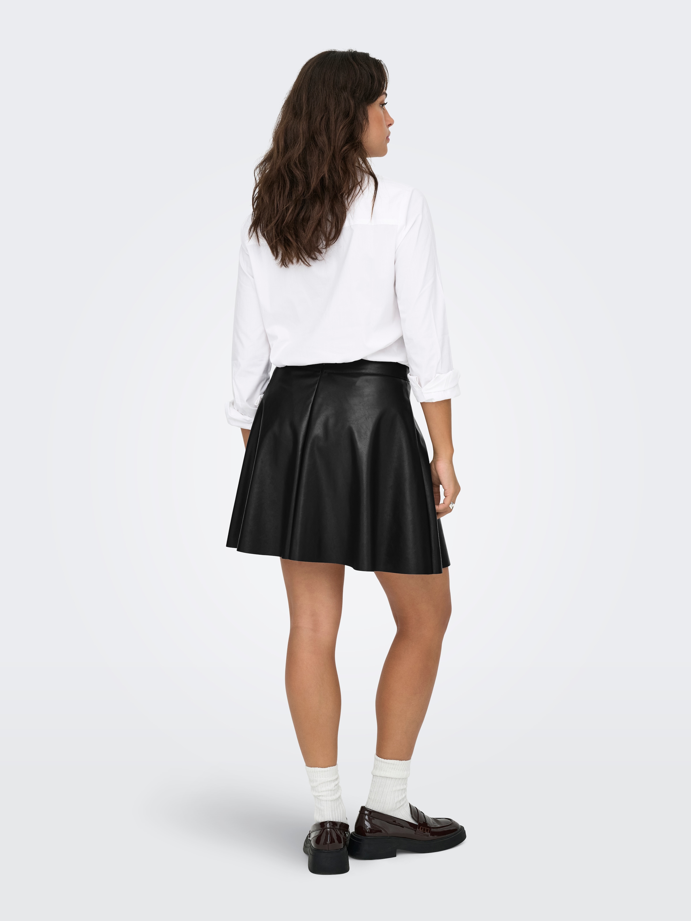 ONLY Jupe en similicuir »ONLUNA FAUX LEATHER FLARED SKIRT OTW«