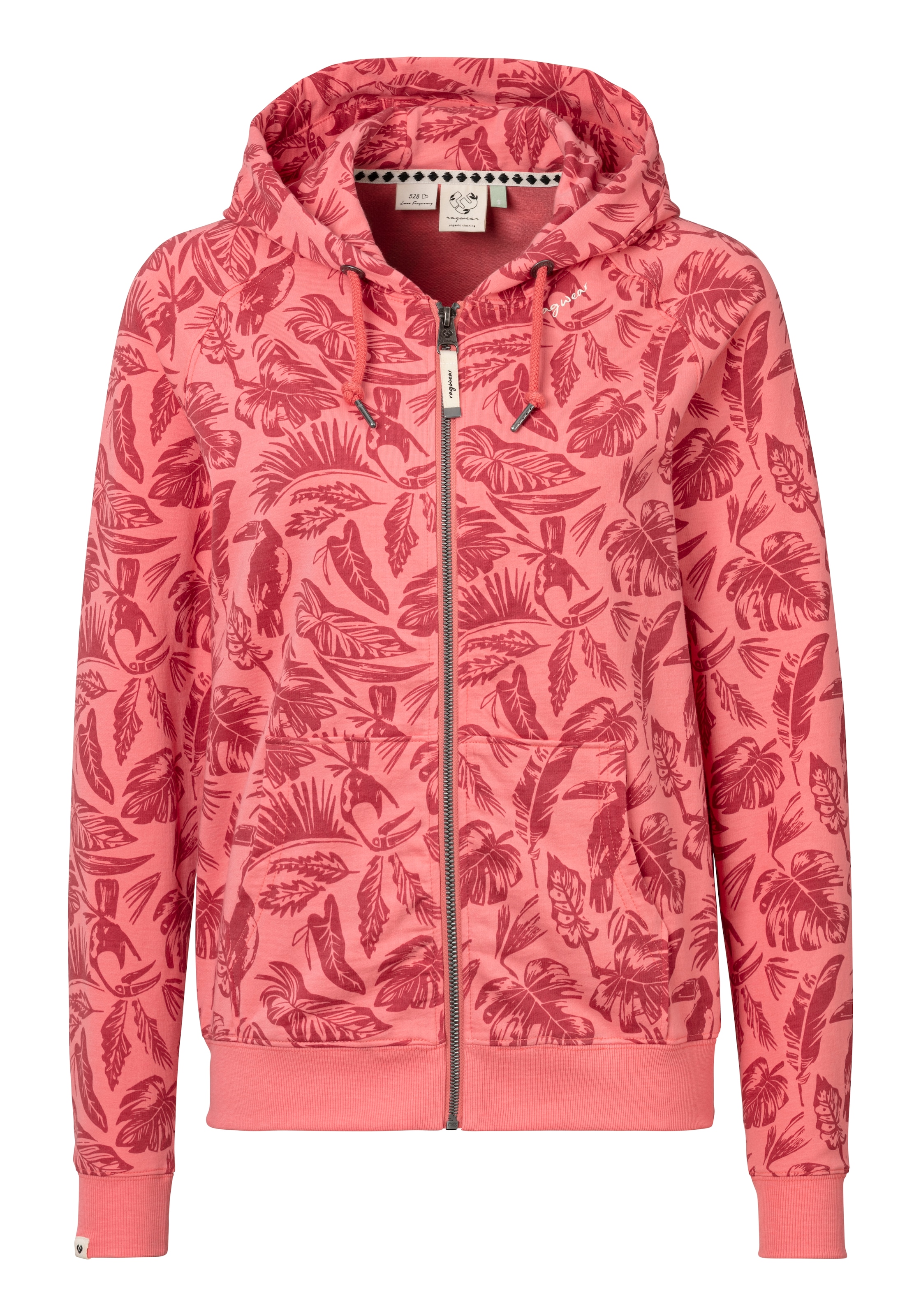 Ragwear Sweatjacke »ROSEMERIE SUMMER GOTS«, mit Reissverschluss und praktischer Kapuze