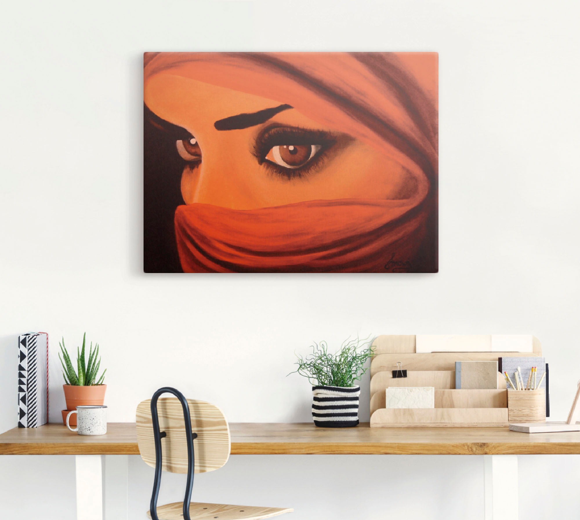 Artland Wandbild »Tuareg-Die von Gott Verlassene«, Frau, (1 St.), als Leinwandbild, Poster in verschied. Grössen