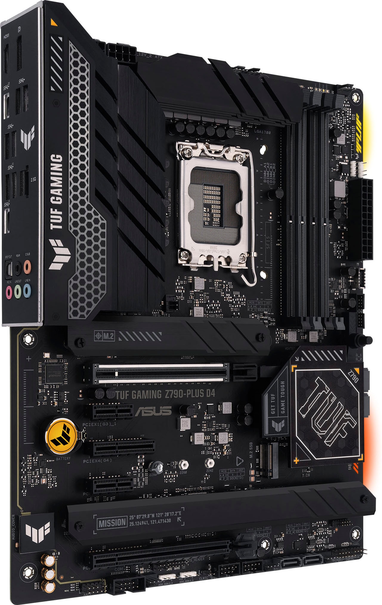 Asus Mainboard »TUF GAMING Z790-PLUS D4«, ATX, PCIe 5.0, DDR4 Speicher, 4x M.2, HDMI, DisplayPort