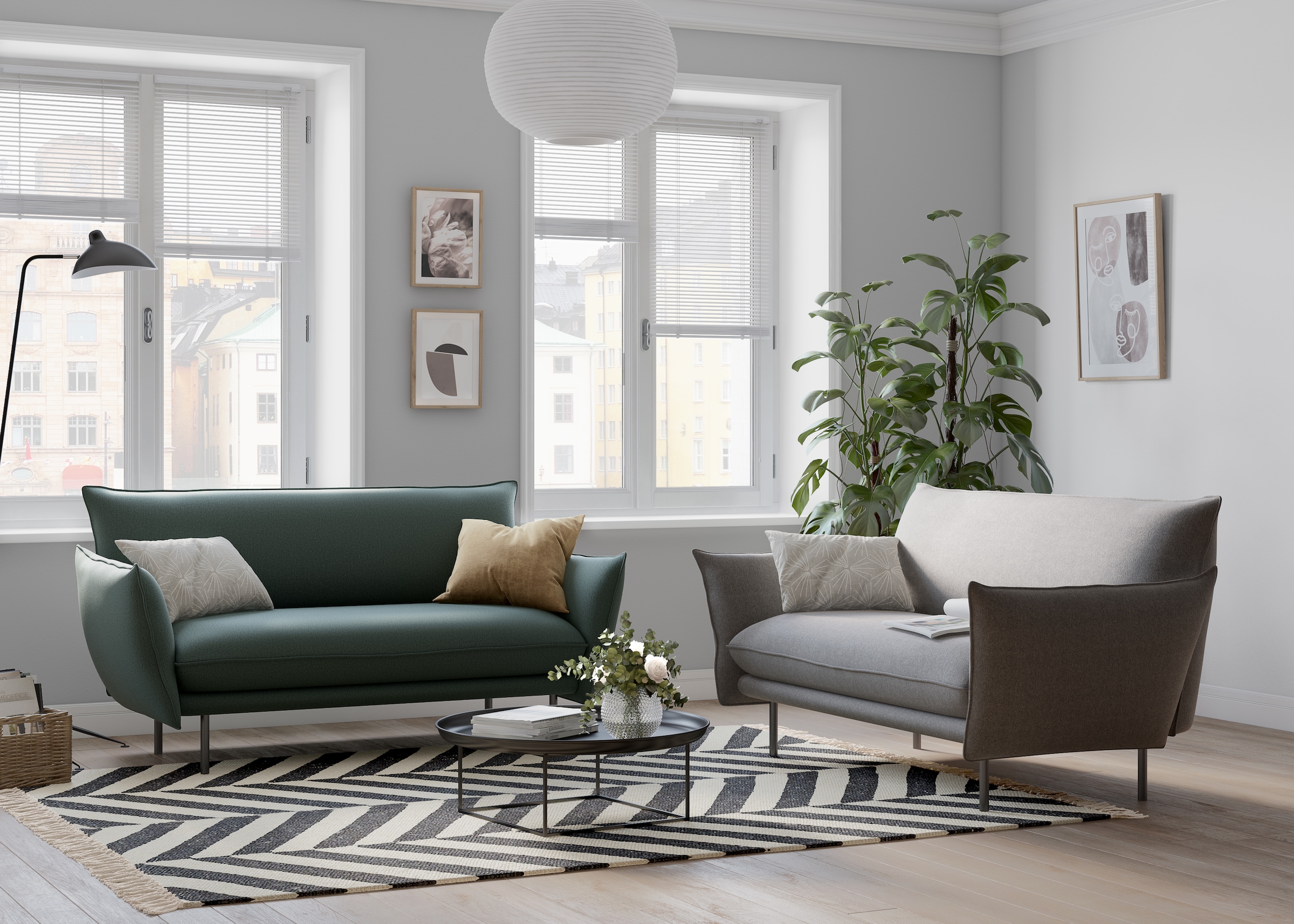 GOODproduct 2-places »Stine« Besonderes Design durch Kissenoptik und Keder, by Morten Georgsen