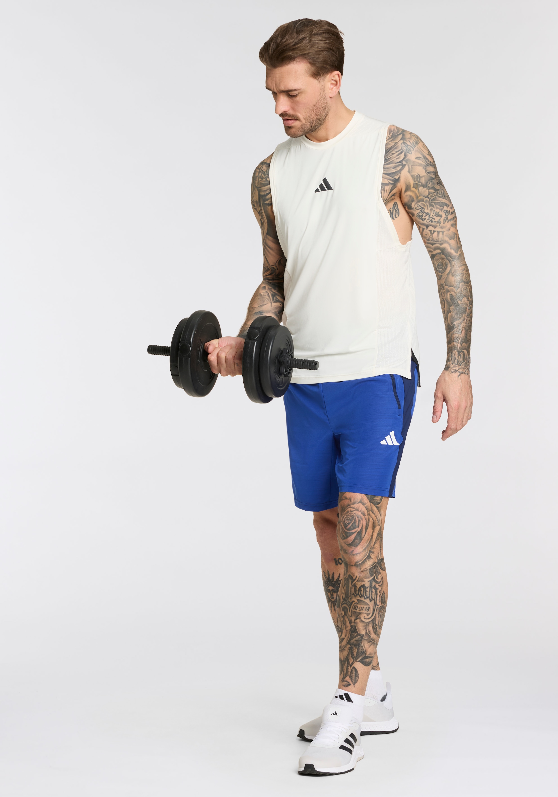 adidas Performance Shorts »TR-ES WV MEL S«, (1 tlg.), Trainingsshorts, meliert, leicht & atmungsaktiv