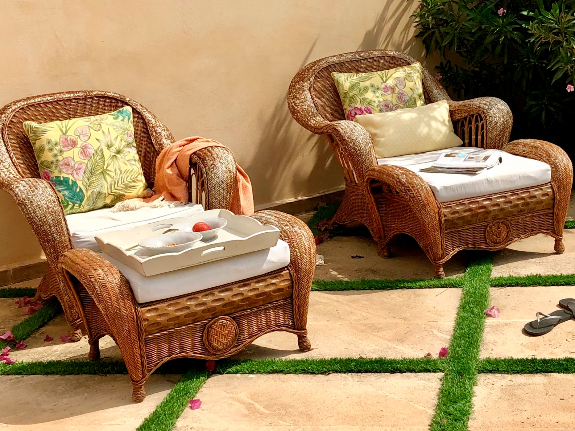 H.O.C.K. Dekokissen »Eliza-Bouquet Outdoor« Outdoor geeignet, Kissenhülle mit Füllung, 1 Stück