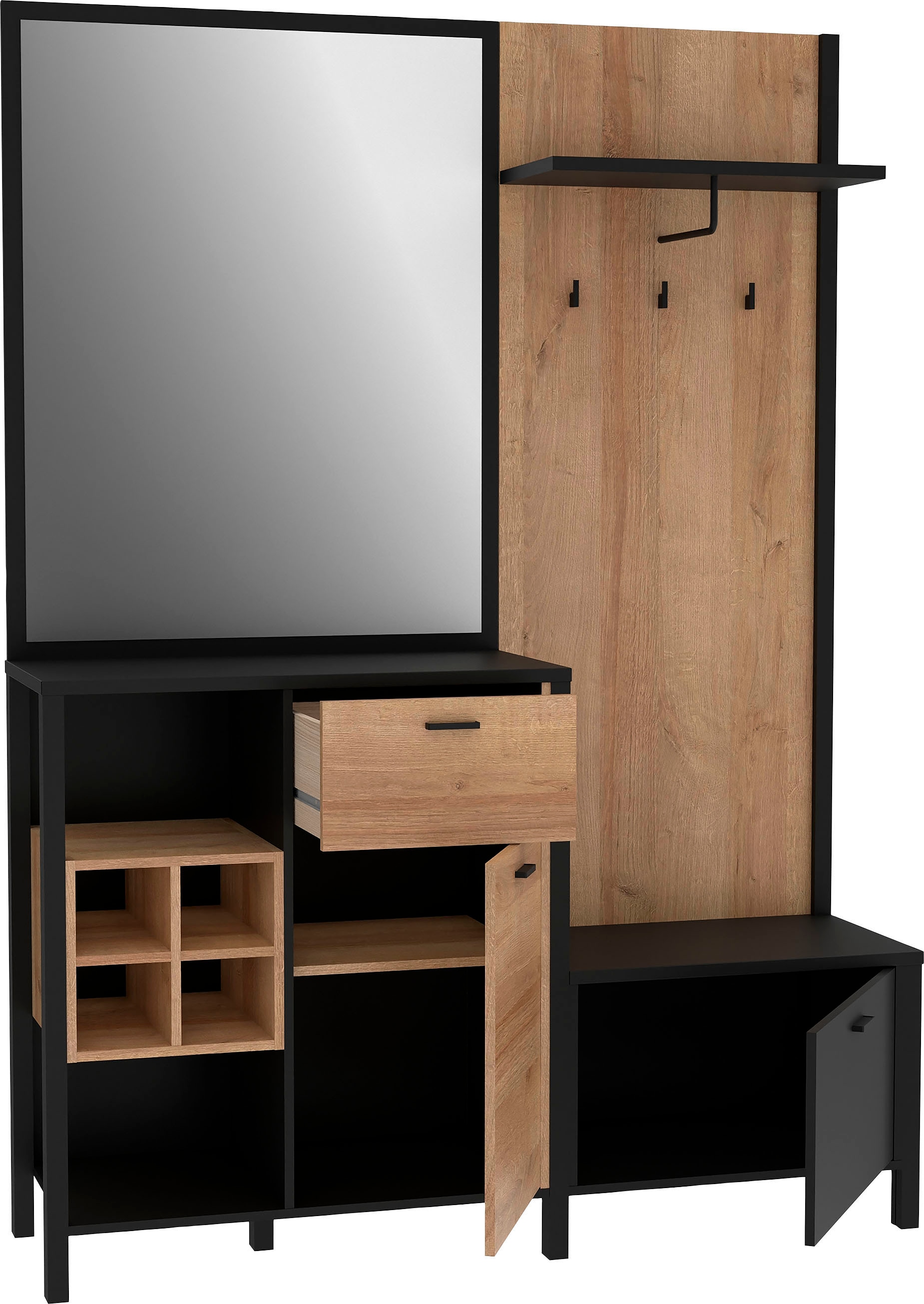 FORTE Kompaktgarderobe »High Rock« Breite 144,5 cm