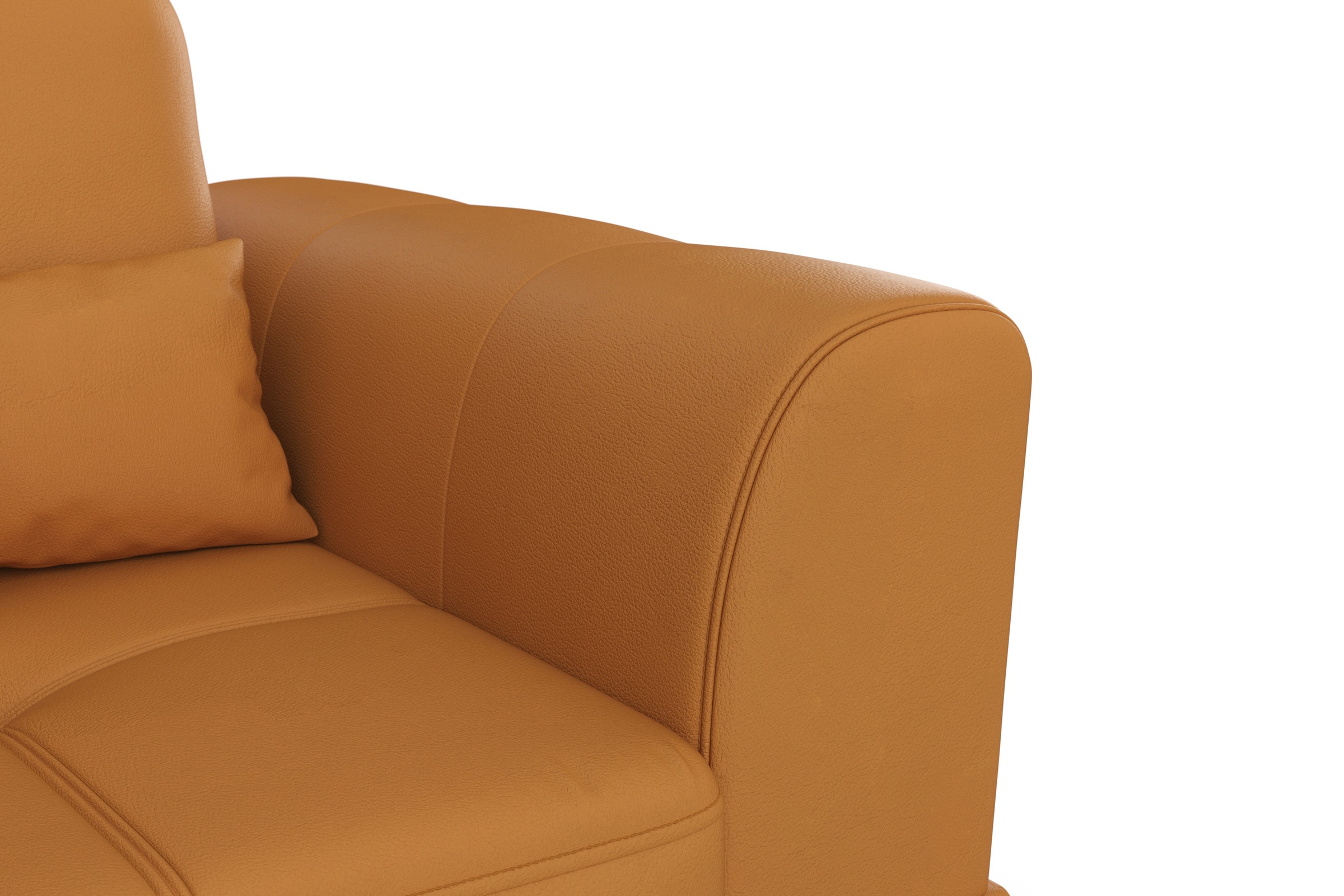 sit&more Ecksofa »Bendigo L-Form«, inklusive Sitztiefenverstellung, Bodenfreiheit 15 cm, in 2 Fussfarben