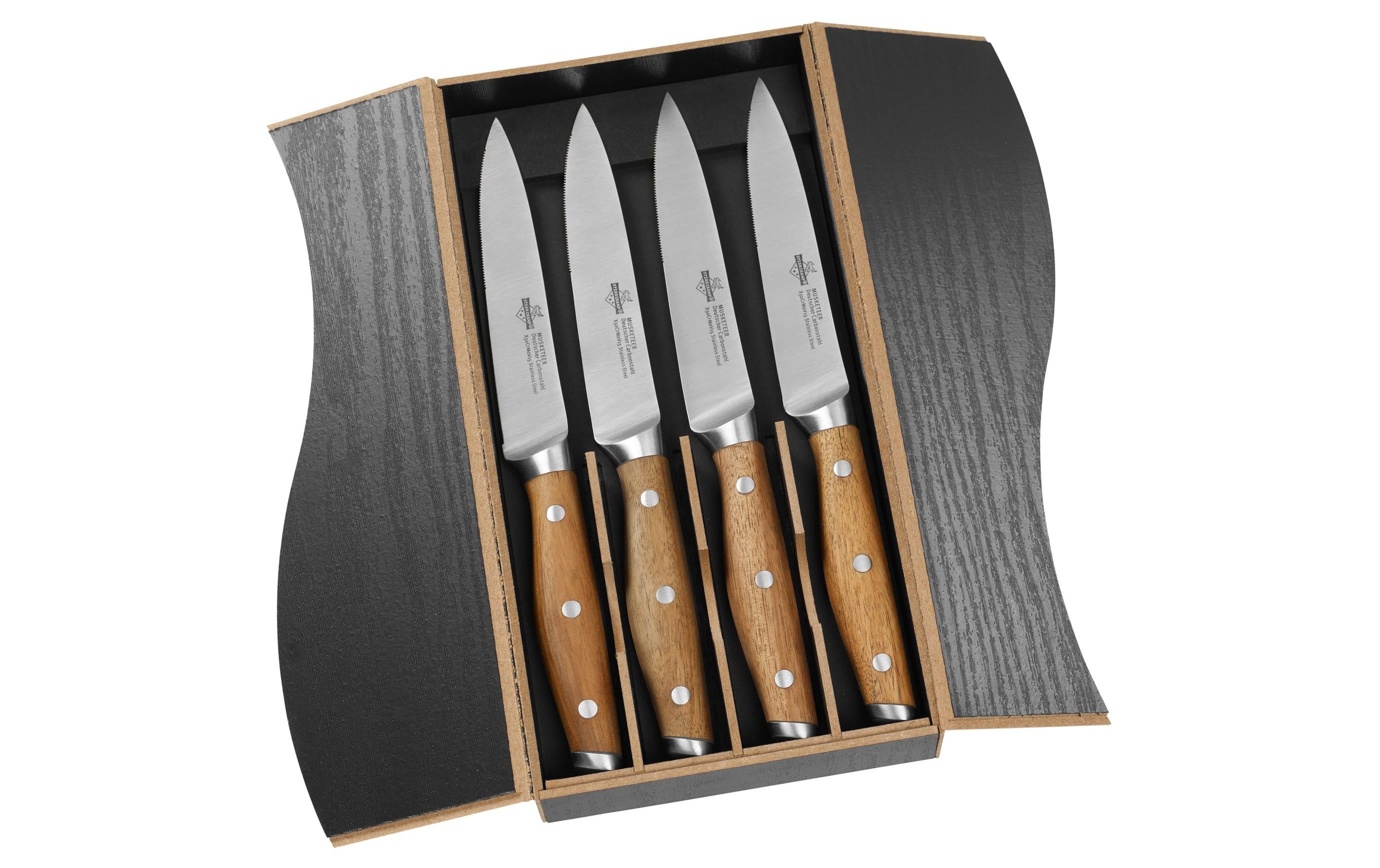 Image of STEAKCHAMP Steakmesser »Steakmesser-Set 4 Stück«, (4 tlg.) bei Ackermann Versand Schweiz