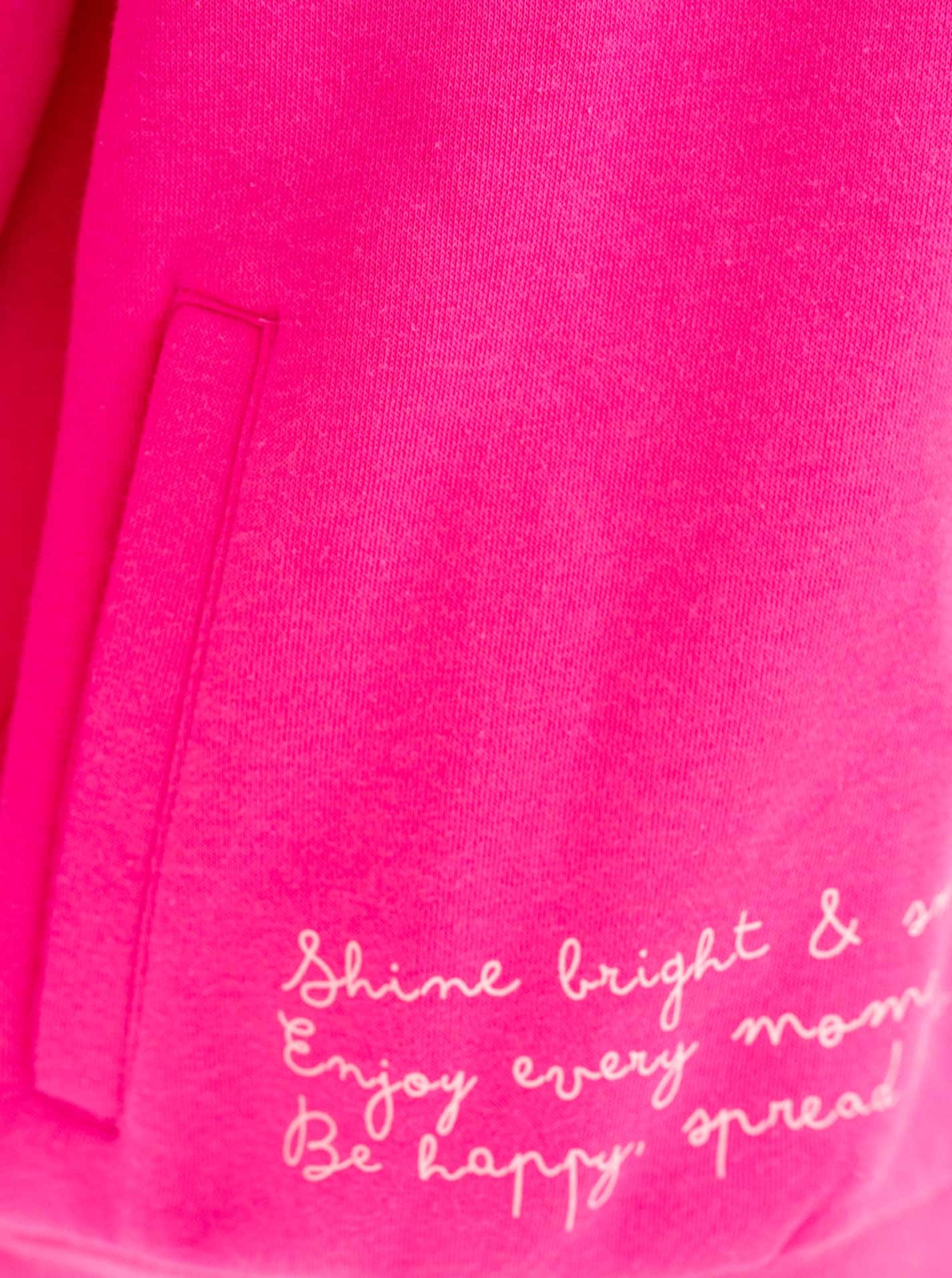 Zwillingsherz Hoodie »"SHINE BRIGHT"«, Kapuze mit Kordel, Statement Motive, Eingriffstaschen
