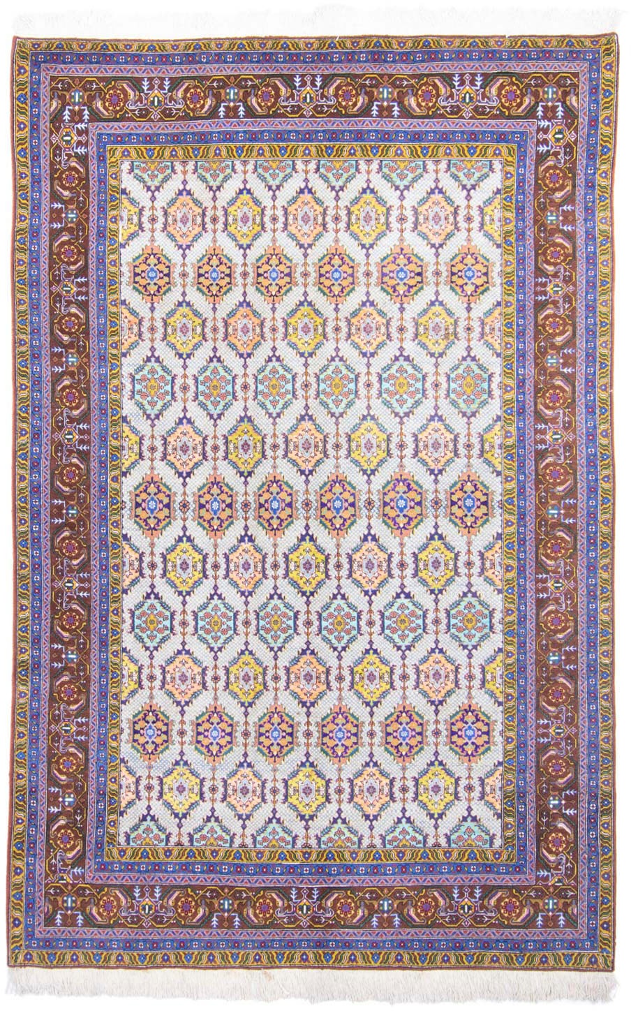 Image of morgenland Wollteppich »Ardebil Durchgemustert Beige 292 x 200 cm«, rechteckig, 1 mm Höhe, Unikat mit Zertifikat bei Ackermann Versand Schweiz