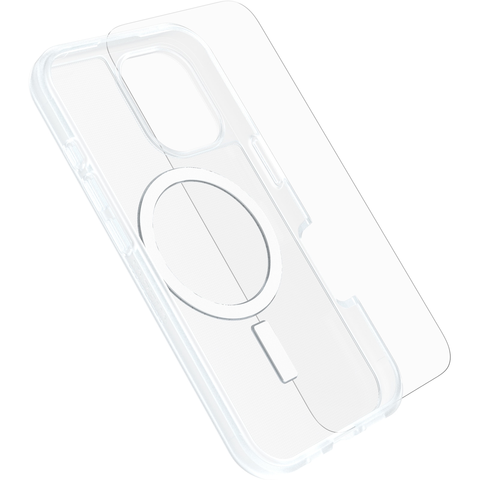 Otterbox Handyhülle »React + Glass für Apple iPhone 16«, Backcover, Schutzhülle, Displayschutzglas, stossfest