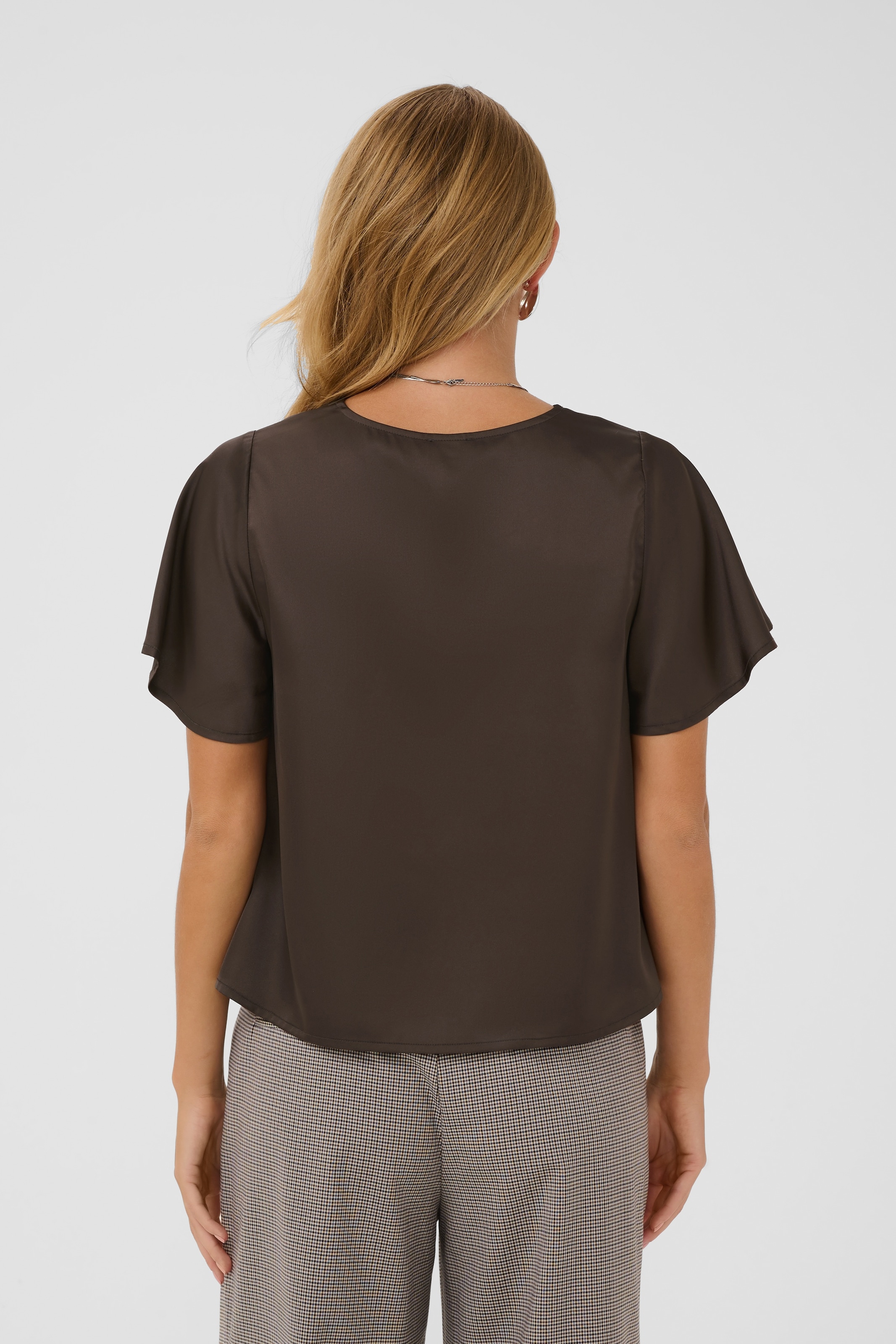 Saint Tropez Kurzarmbluse »LodisaSZ SS Blouse« Materialmix, Regular fit