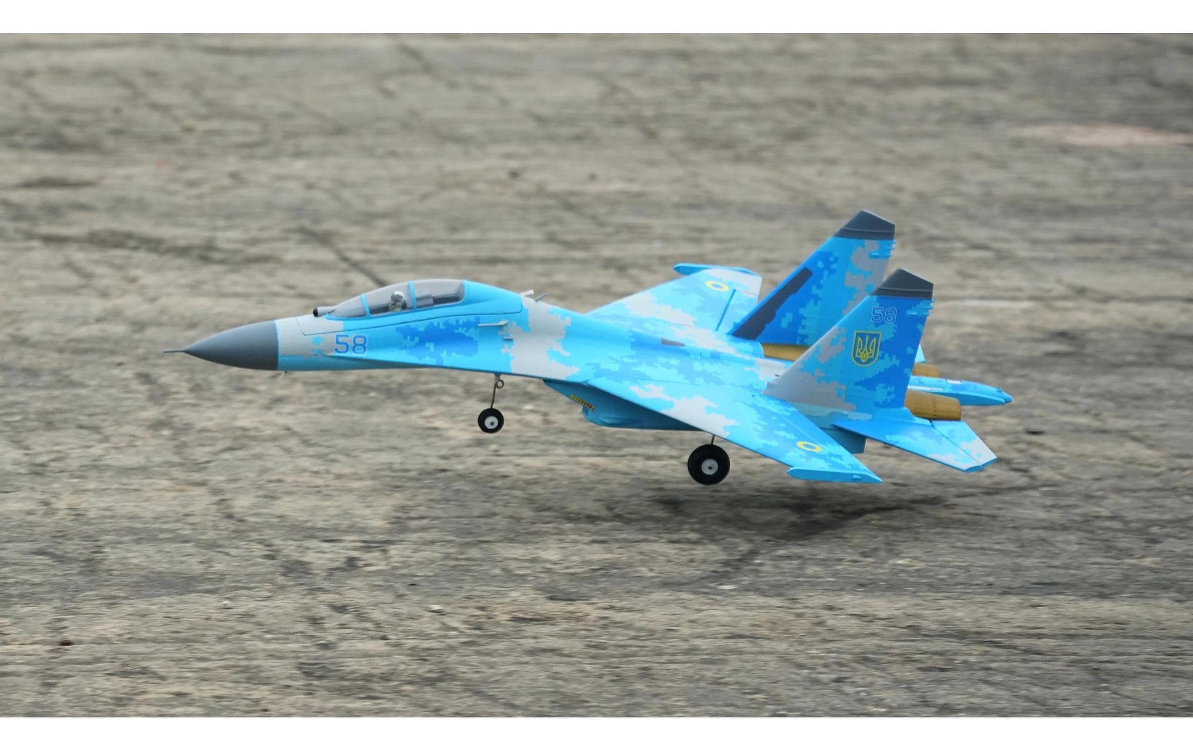 Amewi RC-Flugzeug »Jet XFly SU-27 50 mm Twin EDF Blau, PNP«