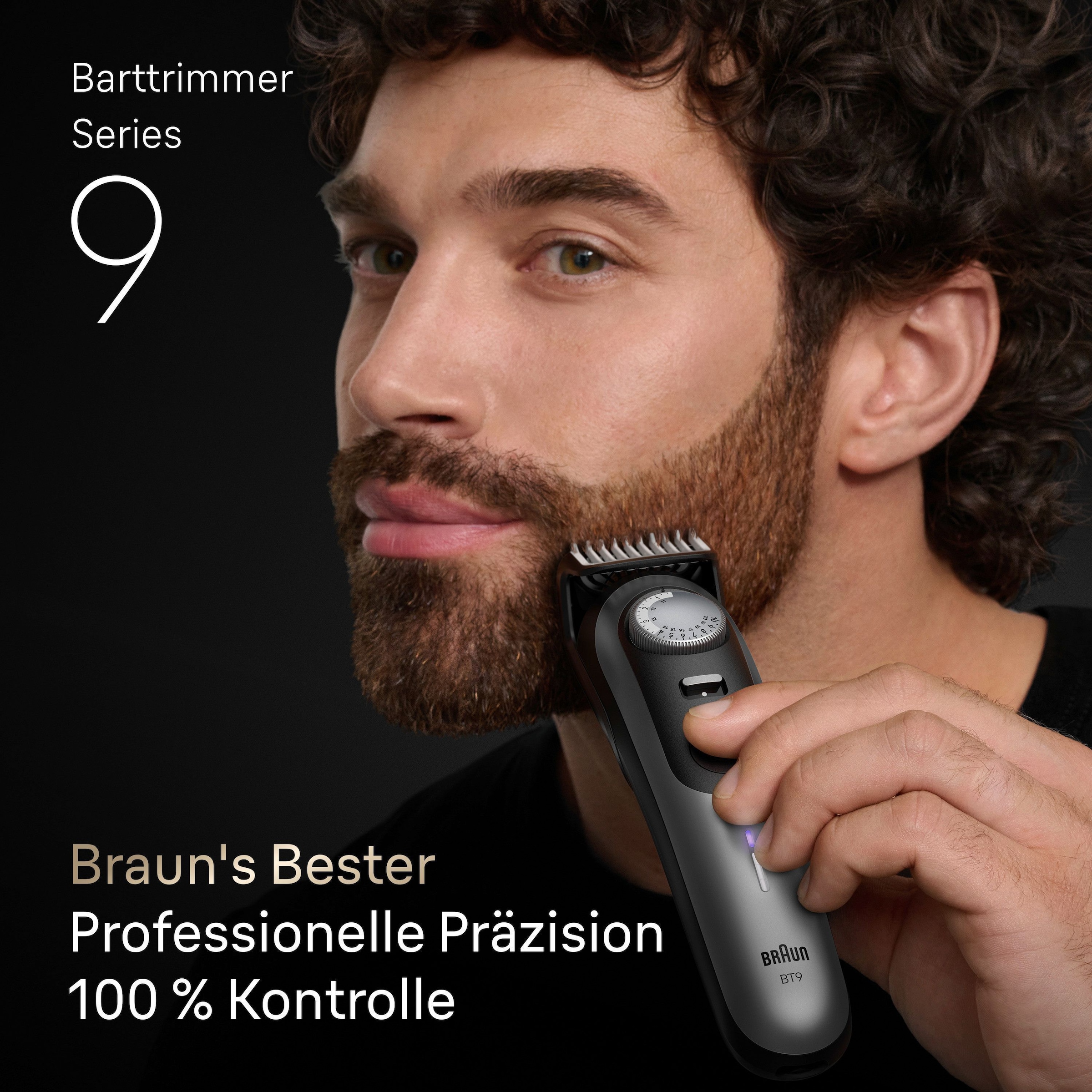 Braun Tondeuse à cheveux »Barttrimmer BT9520« Lame ProBlade tranchante à vie, autonomie batterie 180 min, 52 longueurs