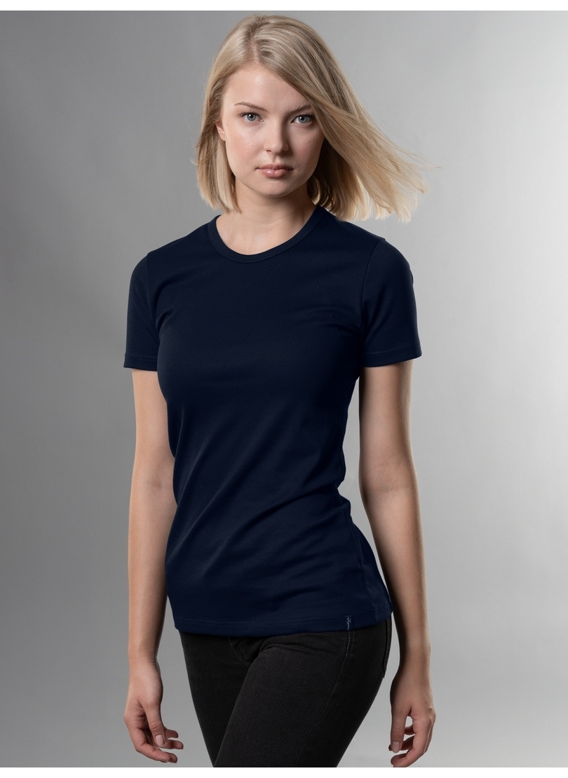 ♕ Trigema T-Shirt »TRIGEMA T-Shirt aus Baumwolle/Elastan« versandkostenfrei  bestellen