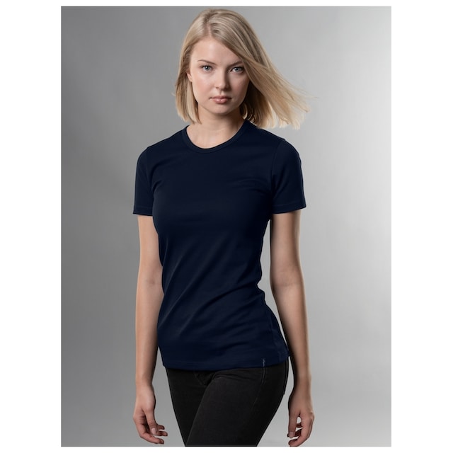 ♕ Trigema T-Shirt »TRIGEMA T-Shirt aus Baumwolle/Elastan« versandkostenfrei  bestellen