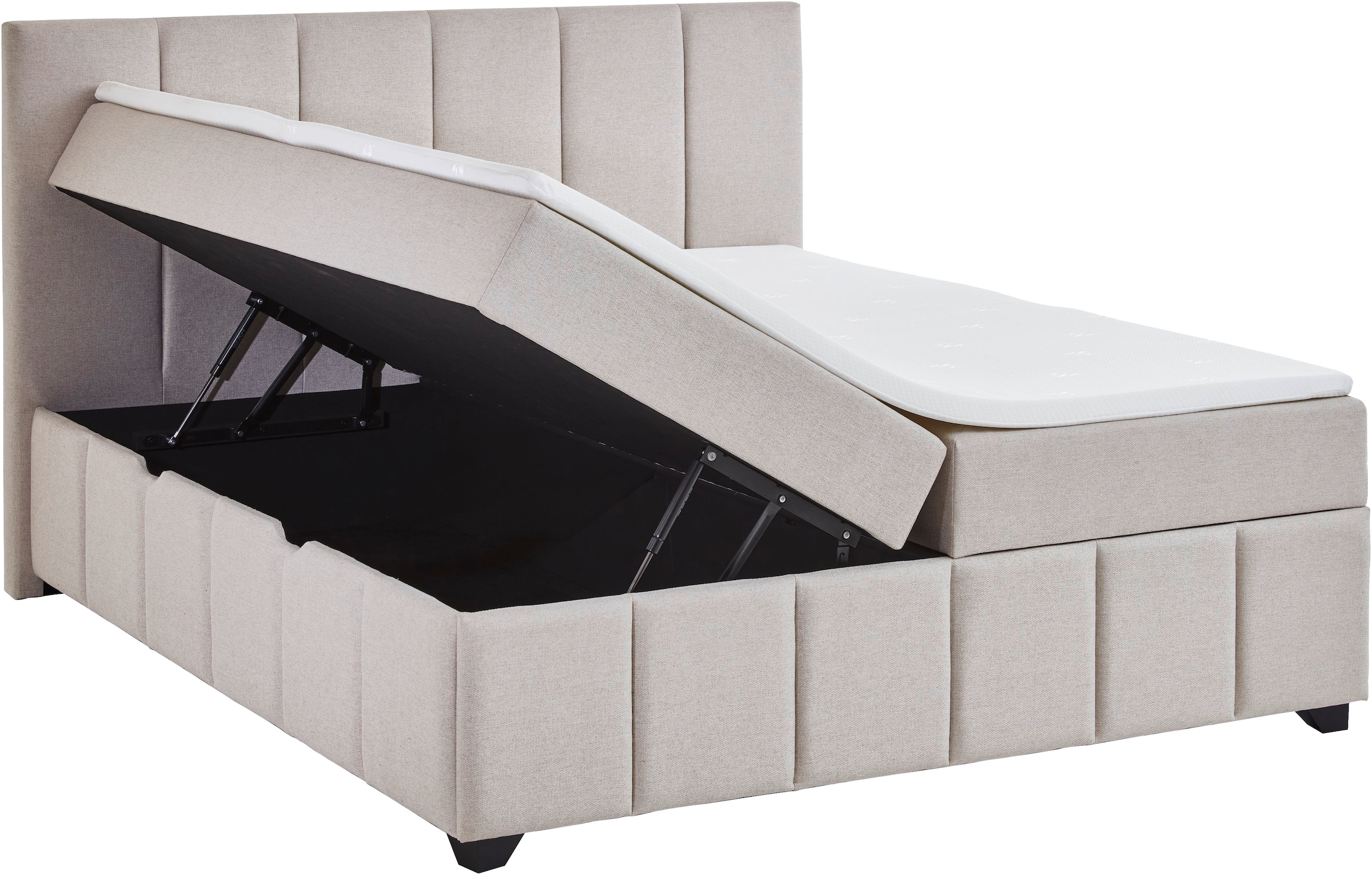 Home affaire Boxbett »Bellah inkl. Bettkasten, erhältlich in der Breite 180x200cm« inkl. PU-Schaum-Topper