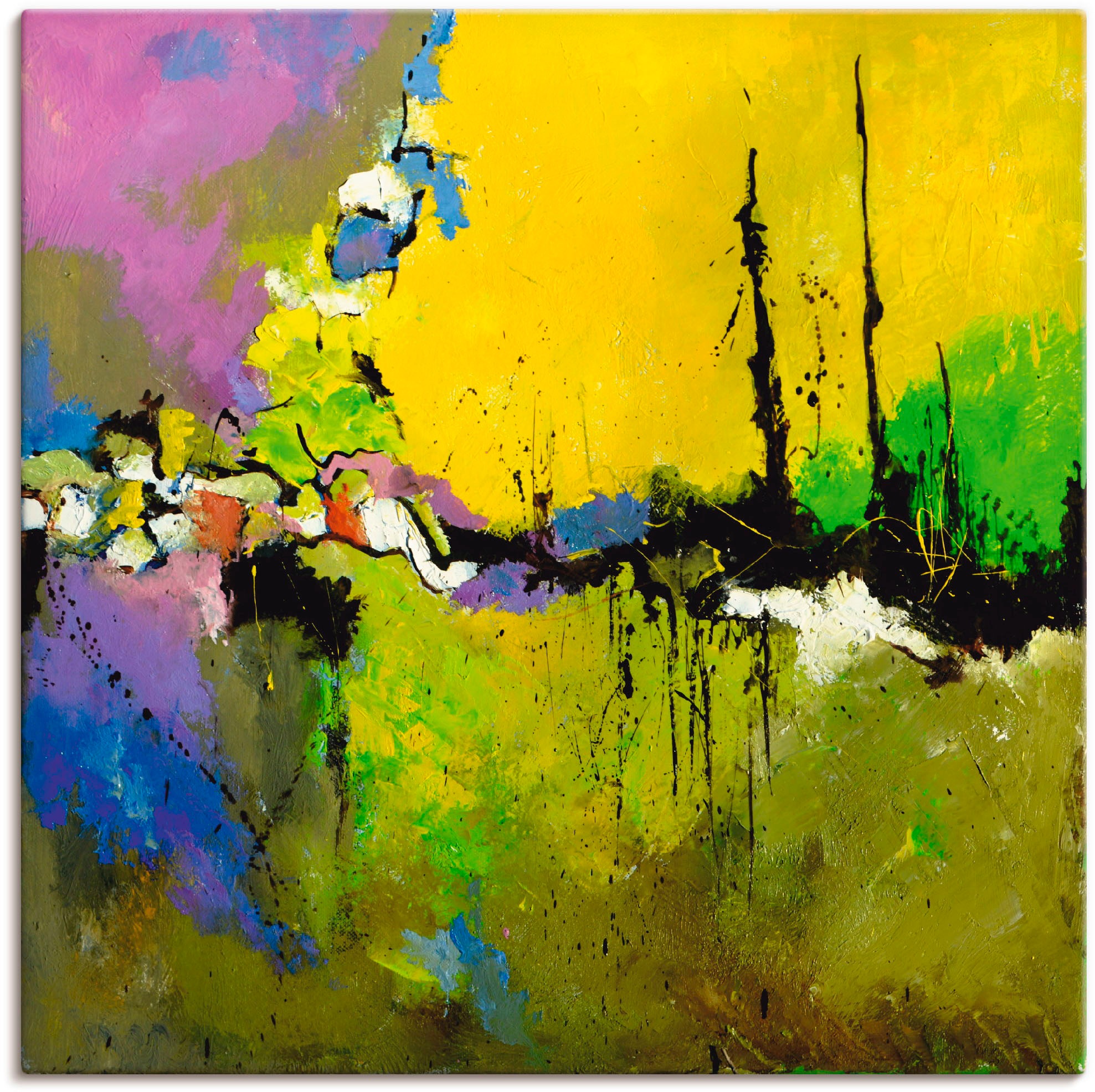 Image of Artland Wandbild »Abstrakt XIX«, Muster, (1 St.), in vielen Grössen & Produktarten - Alubild / Outdoorbild für den Aussenbereich, Leinwandbild, Poster, Wandaufkleber / Wandtattoo auch für Badezimmer geeignet bei Ackermann Versand Schweiz