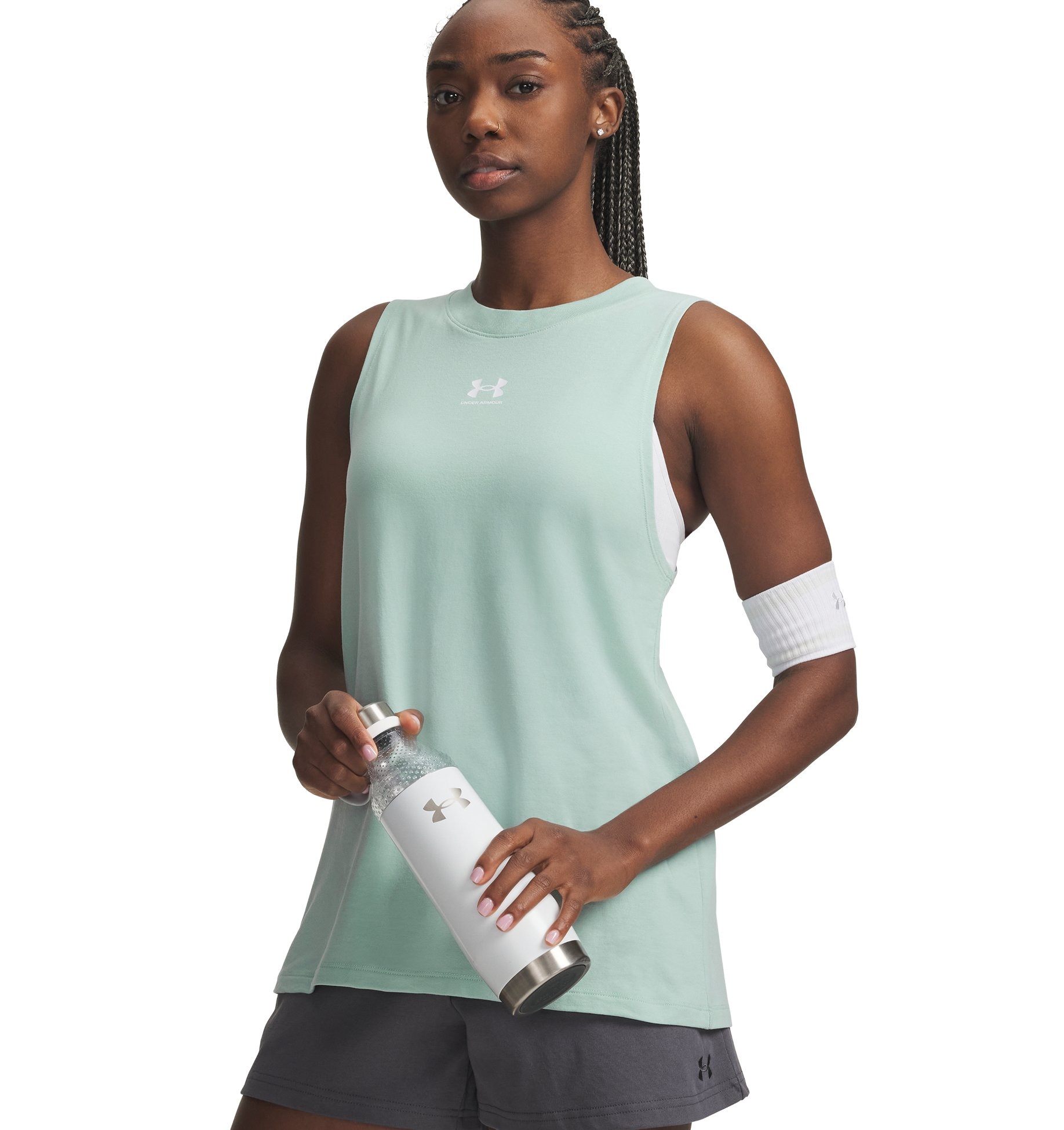 Image of Under Armour Trainingstop "UA RIVAL MUSCLE TANK" ärmelloses Design, für sportliche Aktivitäten und Freizeit
