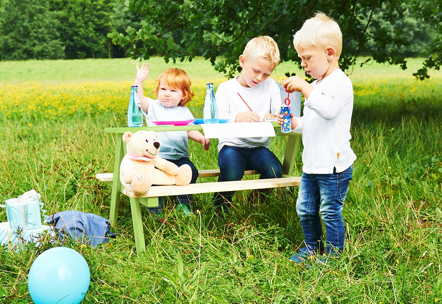 Pinolino® Garten-Kindersitzgruppe »Nicki«, Picknicktisch, BxHxT: 90x79x50 cm