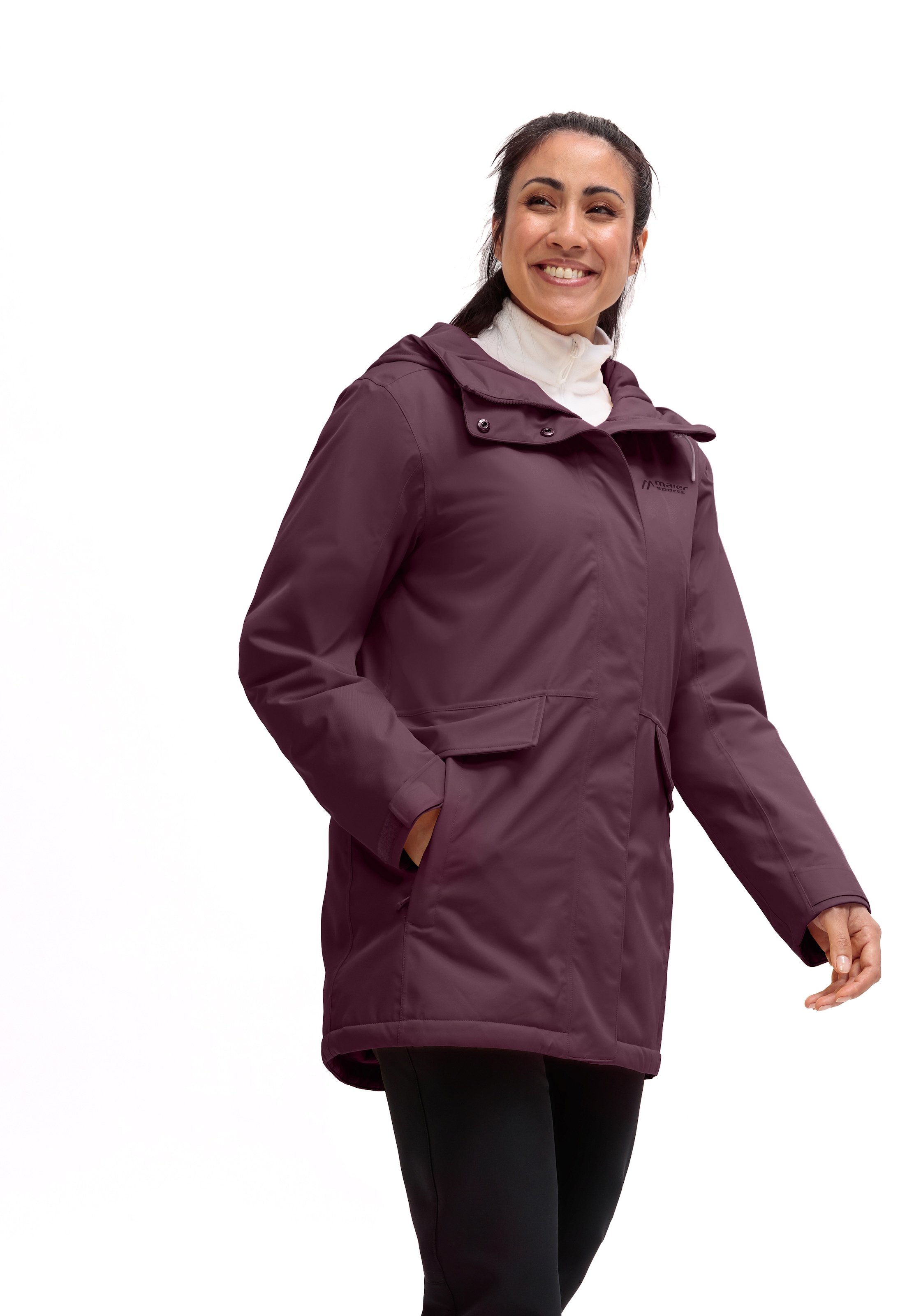 Image of Maier Sports Winterjacke "DA-MANTEL MTEX EL. LISBON COAT" Wasser- & Winddicht & Atmungsaktiv