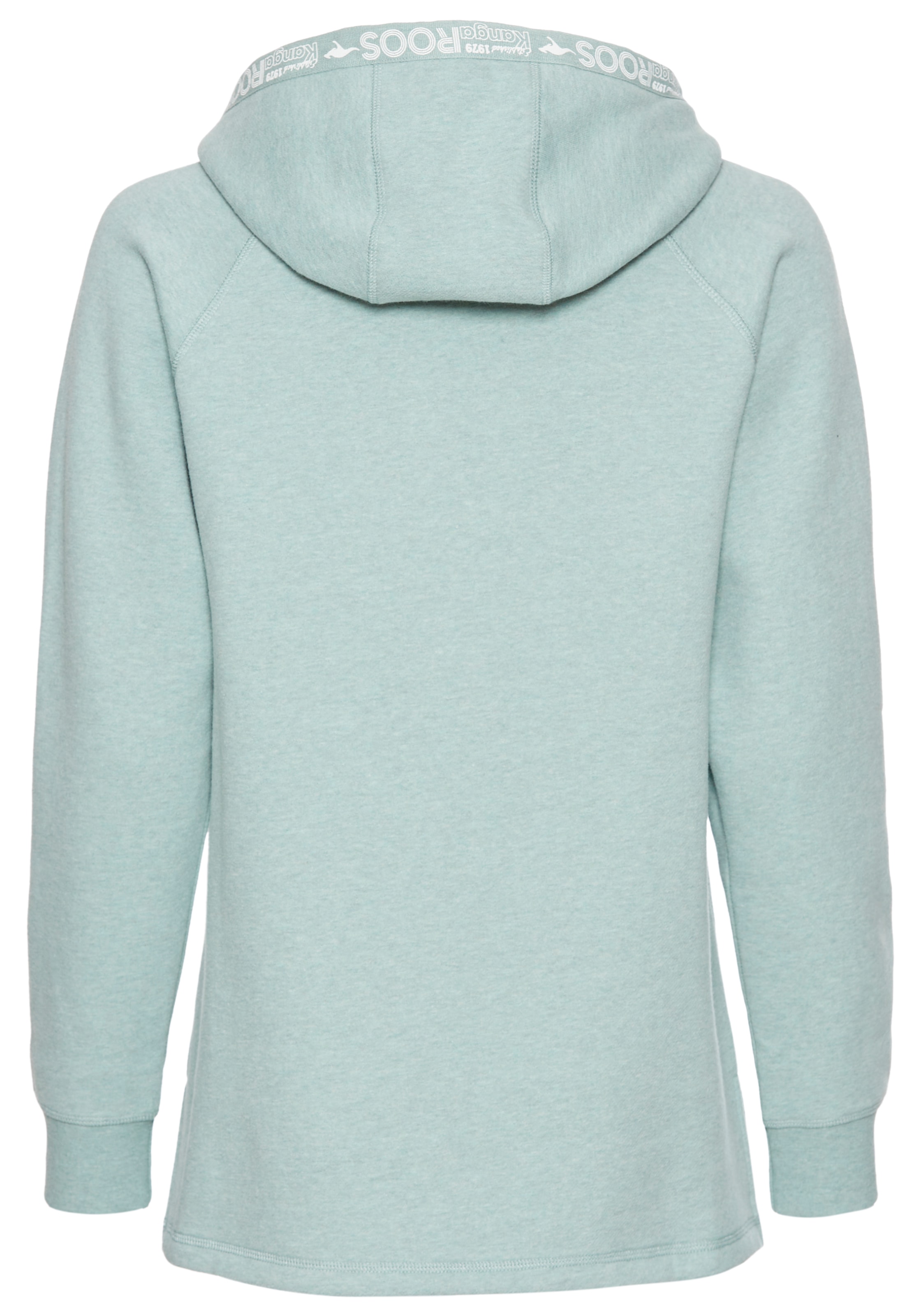 KangaROOS Longsweatshirt, mit Logotape an der Kapuze und Schlitz am Saum