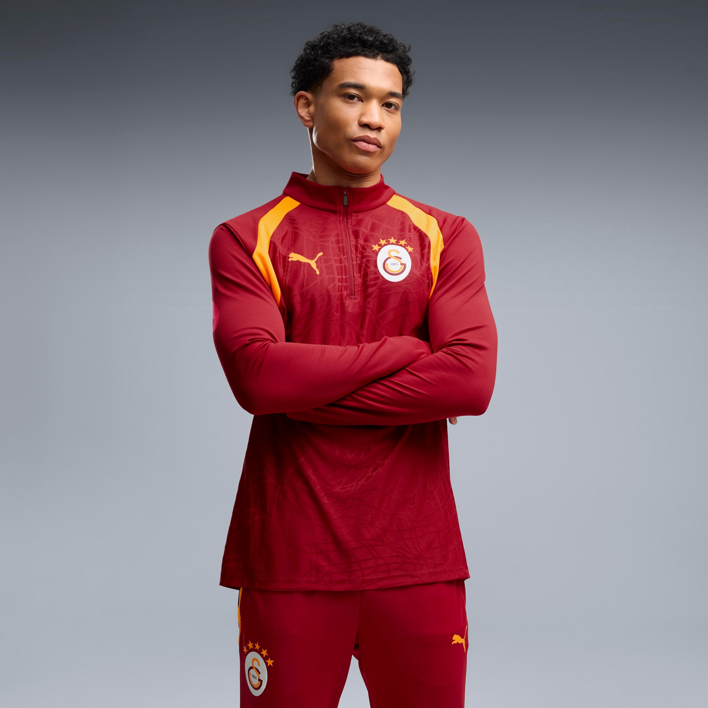 Image of PUMA Langarmshirt "GSK TRAINING 14 ZIP TOP" für vielseitige Einsatzmöglichkeiten, pflegeleicht, strapazierfähig