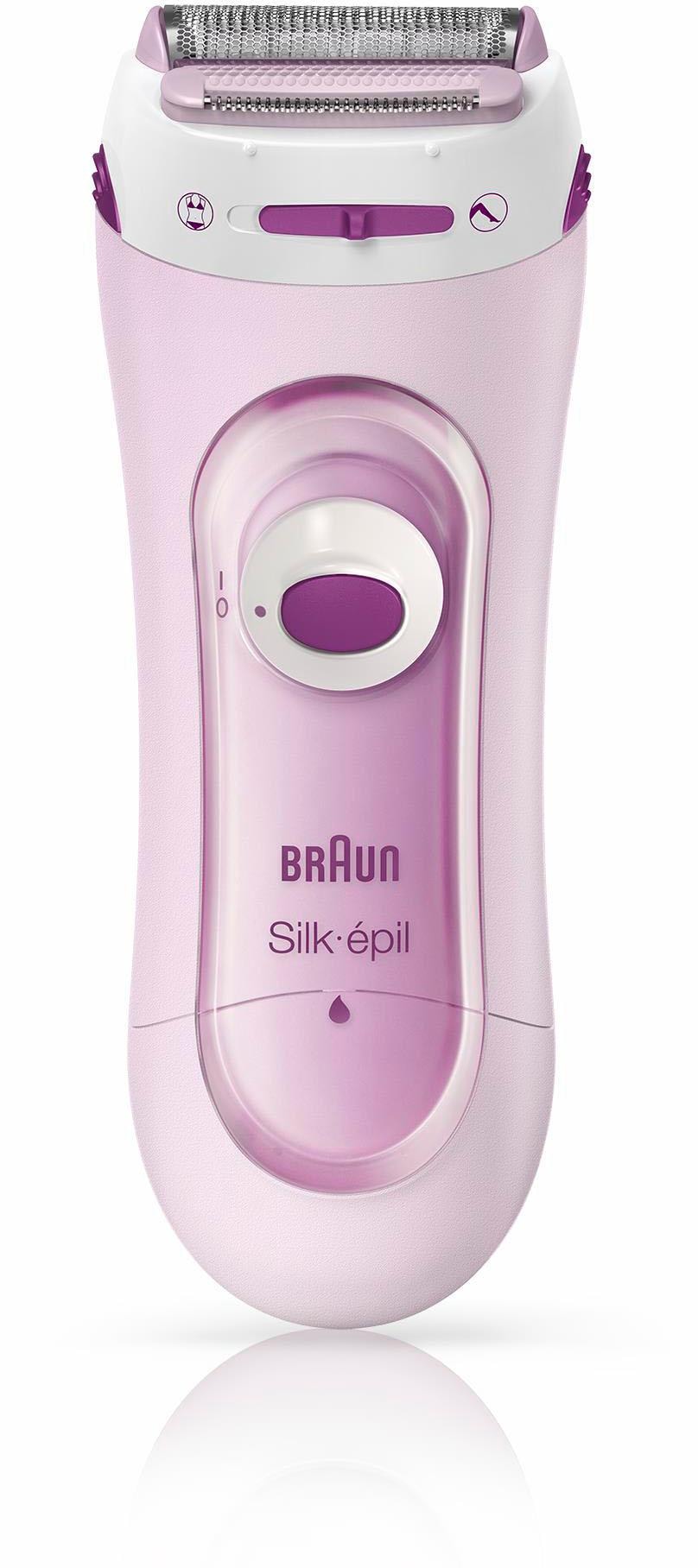 Braun Elektrokörperrasierer »Silk-épil 5100«, 1 St. Aufsätze, Kabelloser Elektrischer Rasierer und Trimmer