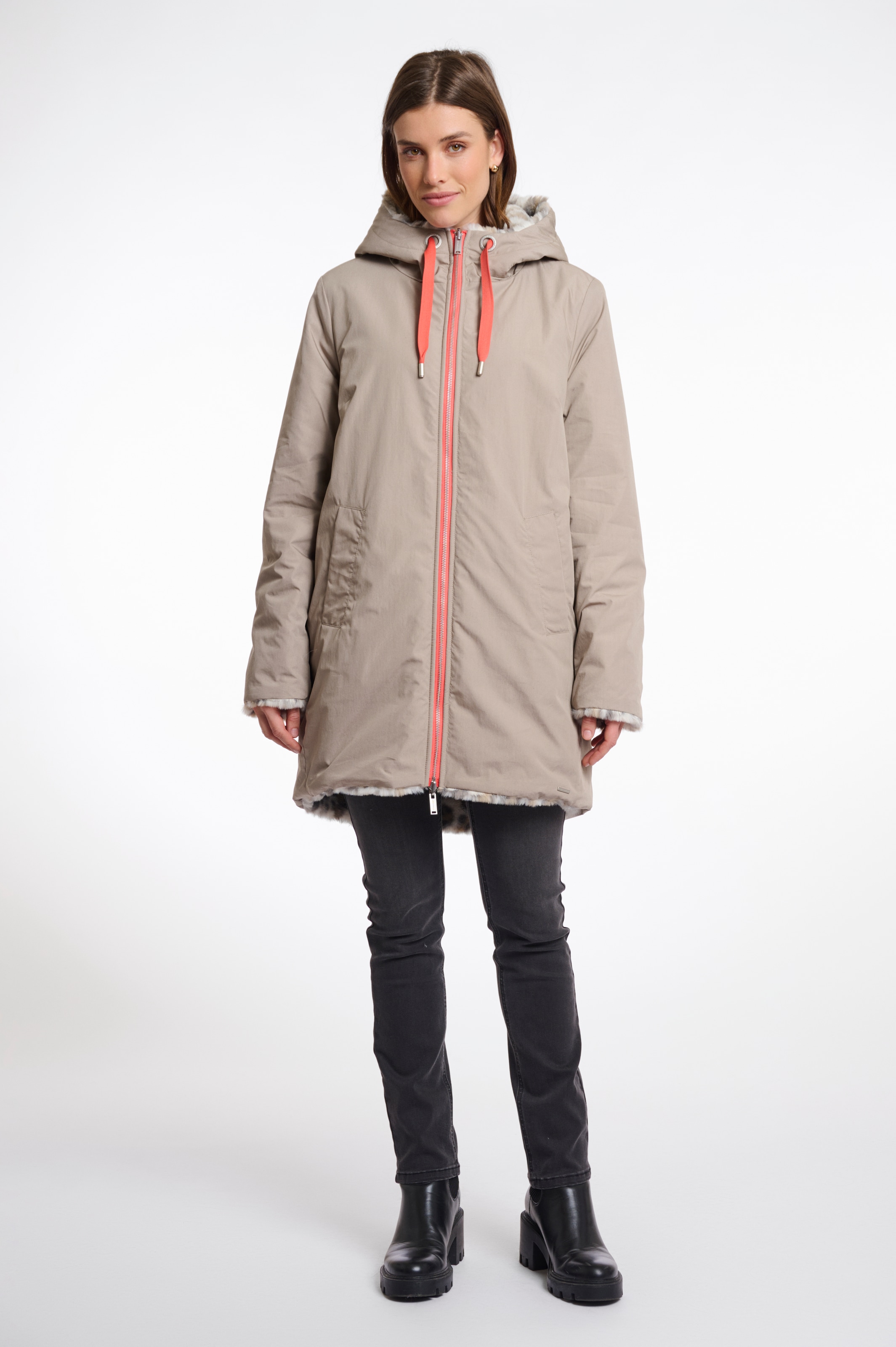 Rino & Pelle Parka »JAVIN« mit Kapuze mit kontrastfarbenen Details