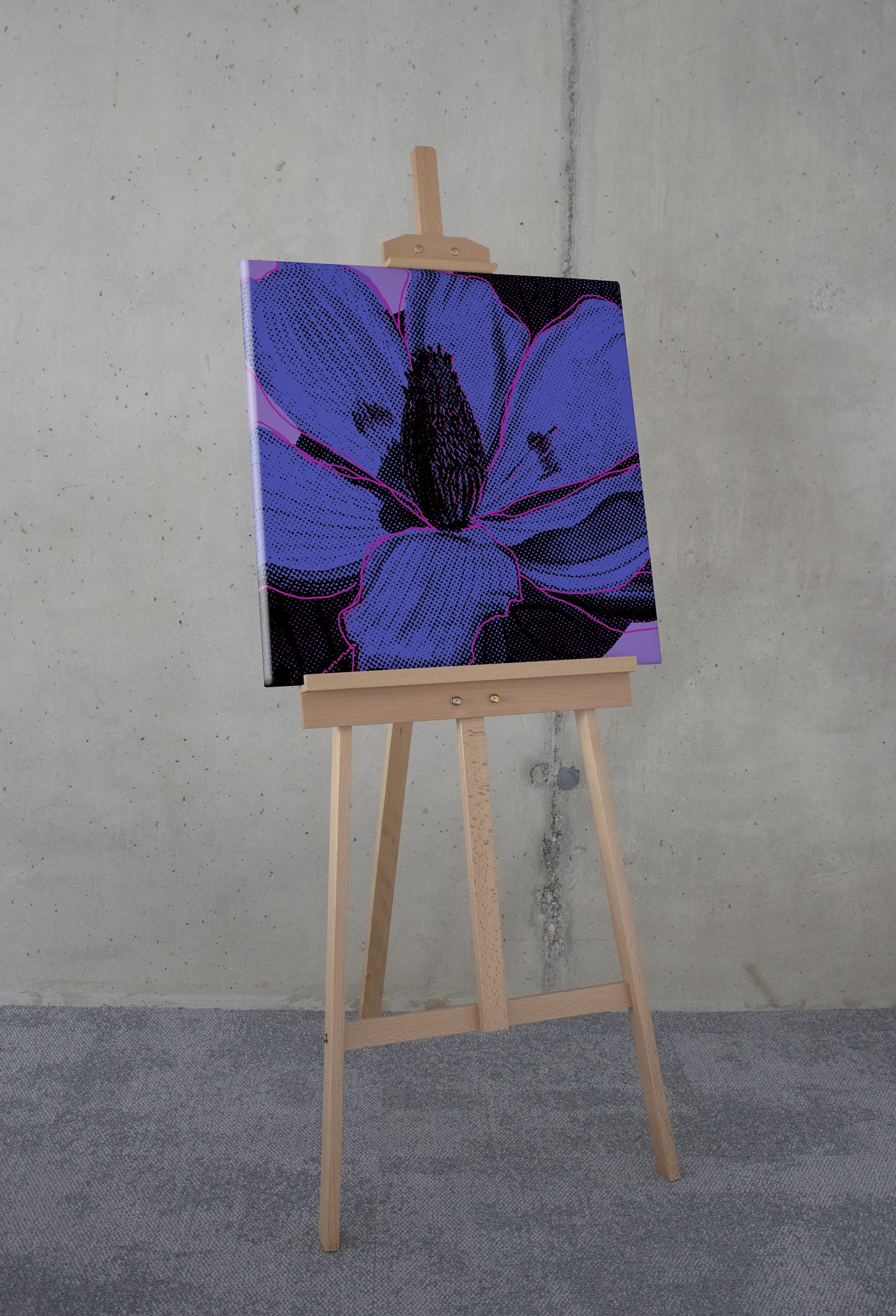 Komar Leinwandbild »Purple Fusion - Grösse 60 x 60 cm«, Natur, (1 St.), Keilrahmenbild mi Echtholzrahmen