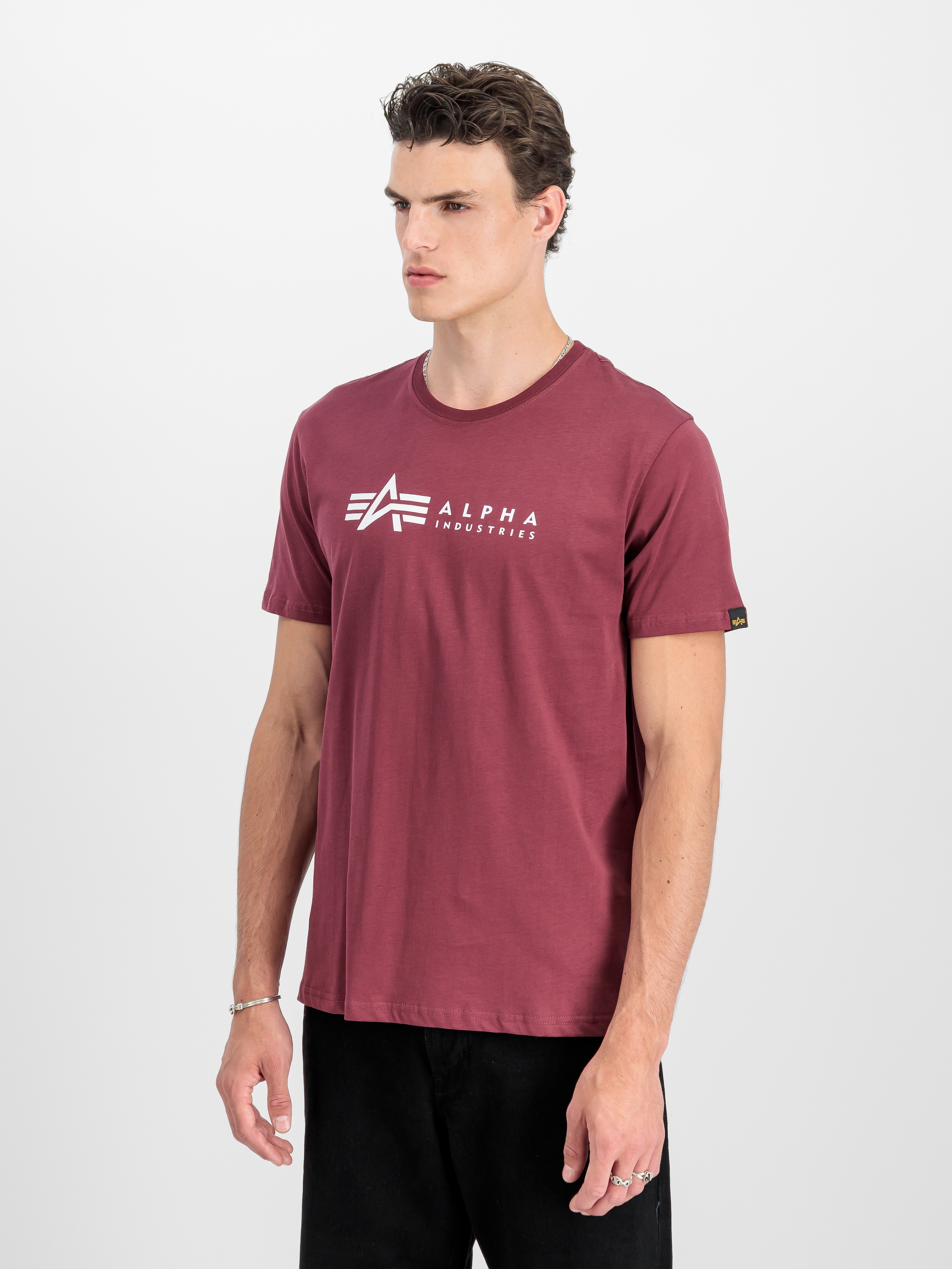 Alpha Industries Rundhalsshirt »Label T 2 Pack« Packung, 2er-Pack, 2 Stk.