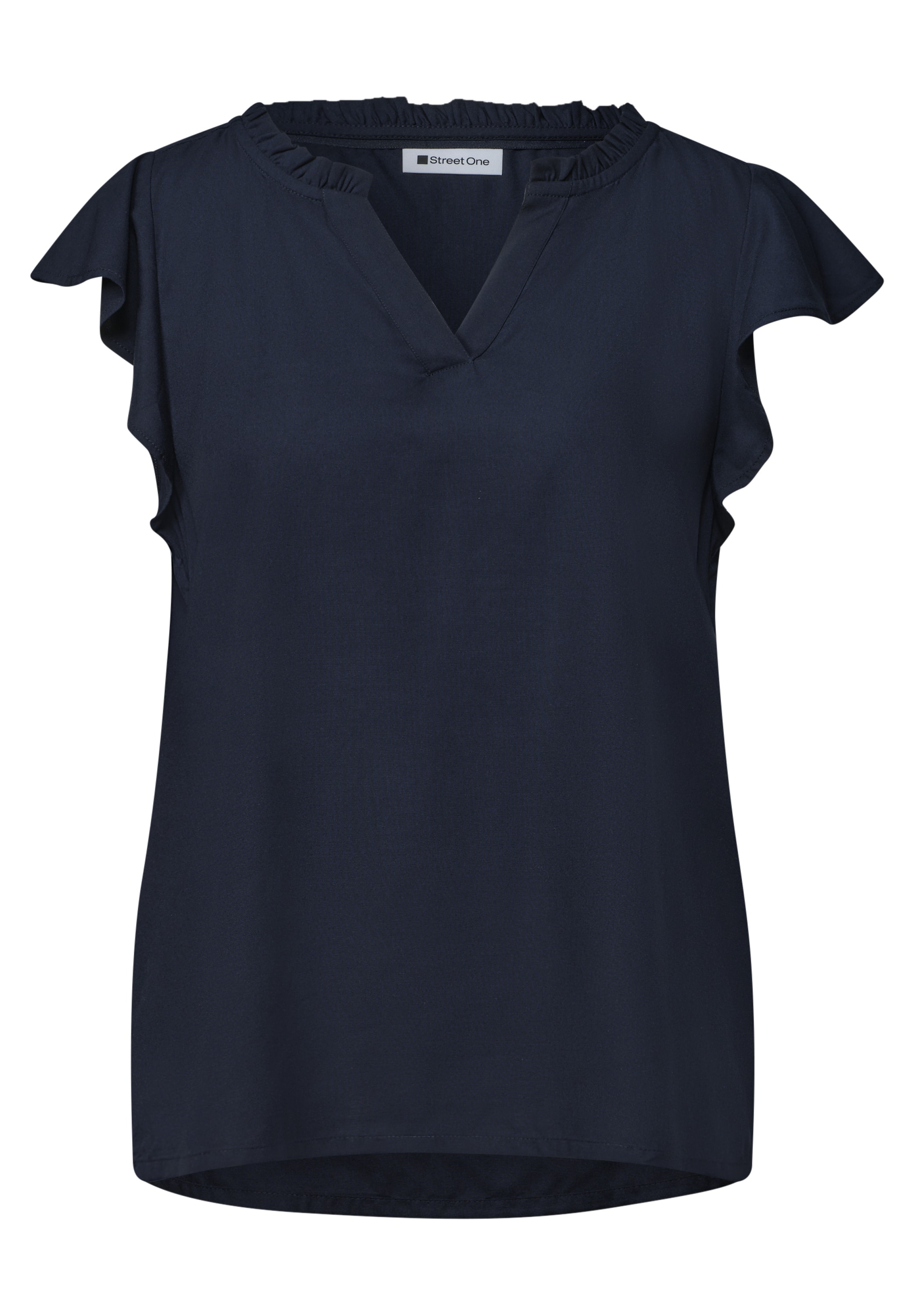 STREET ONE Blouse à manches courtes blouse d'été avec manches volantées